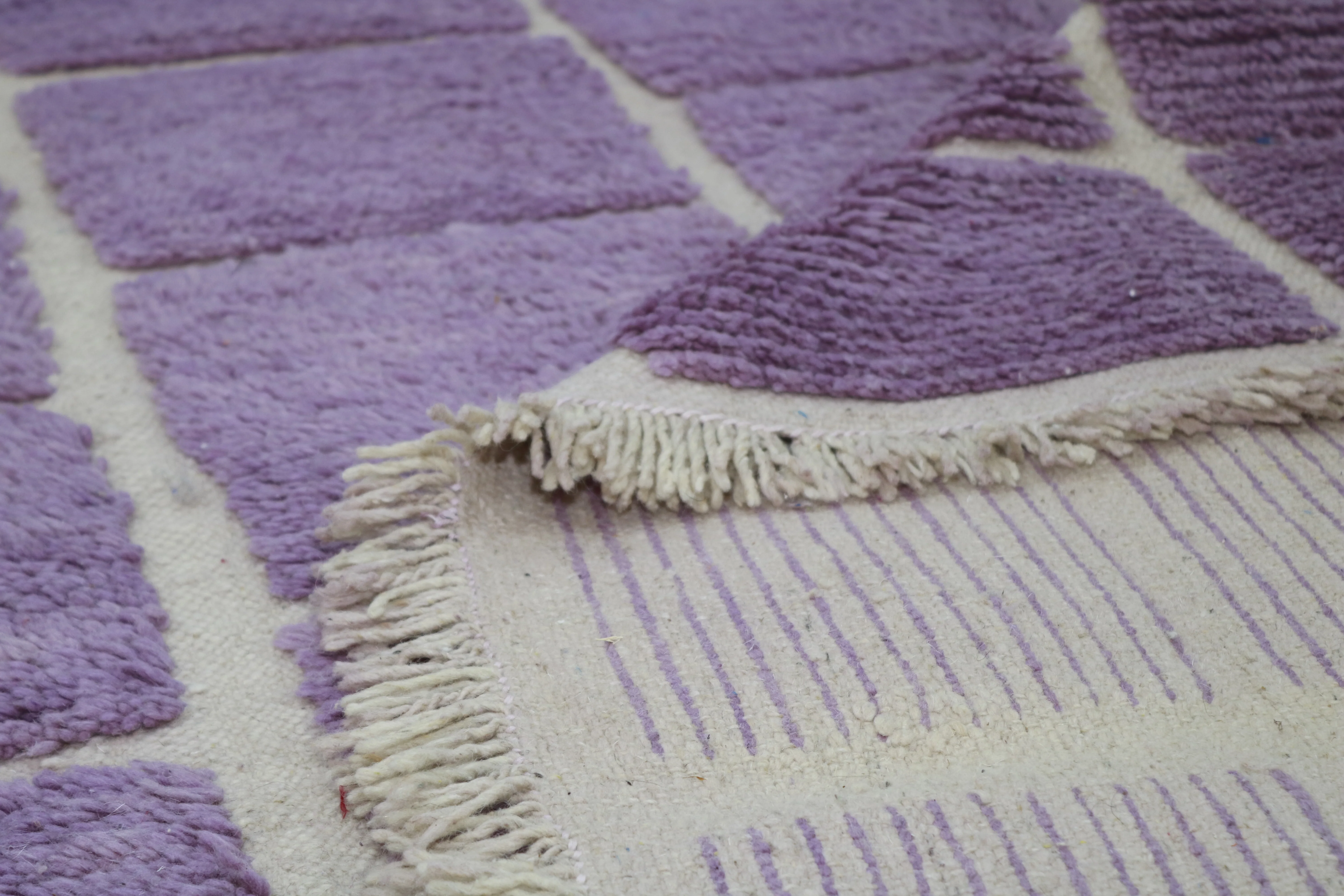 Azilal Rug 290×200 – Purple & Ivory, GO-955 - Image 3