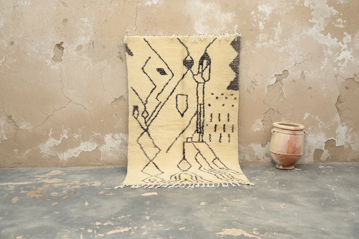 Beni Ouarain Rug, 240 x 150 cm, AZO-624