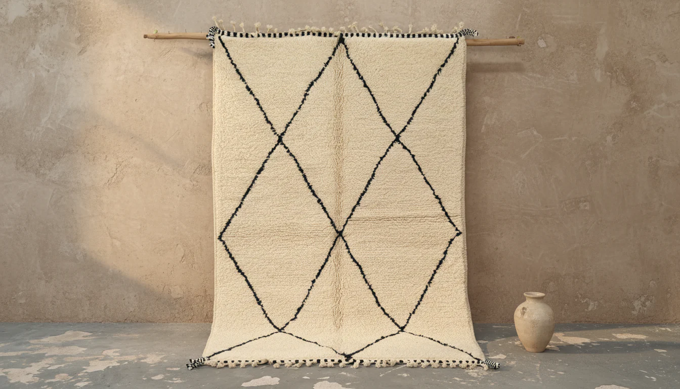 Beni Ouarain Rug, 245 x 165 cm, AZO-767