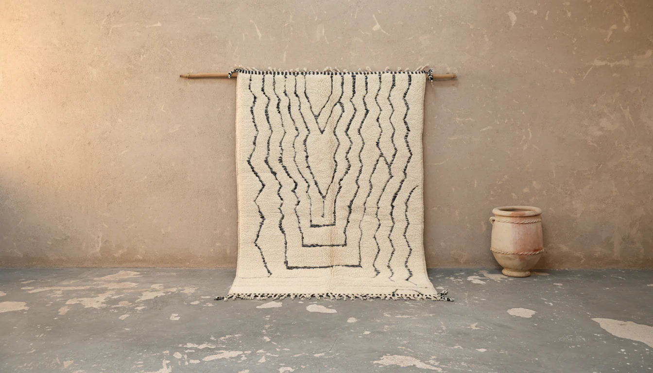 Beni Ouarain Rug, 250 x 165 cm, AZO-776