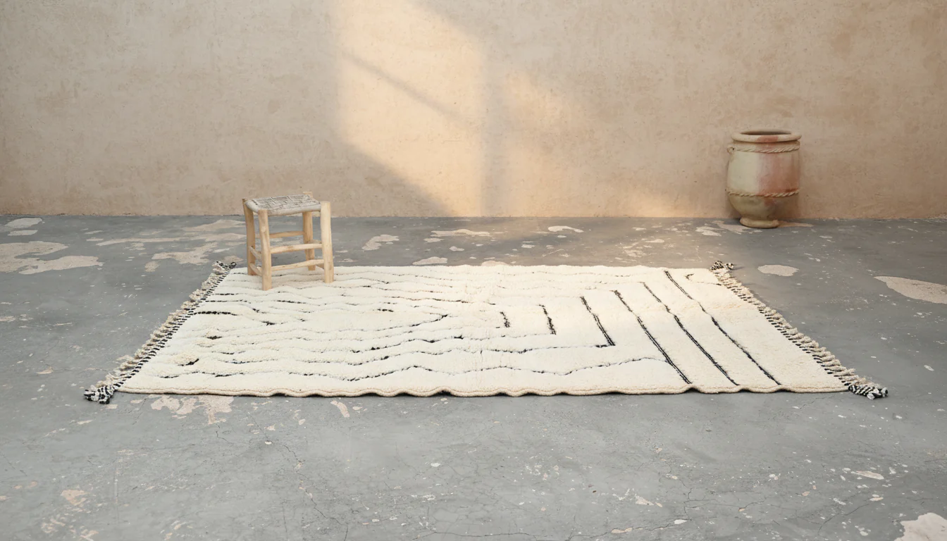 Beni Ouarain Rug, 250 x 165 cm, AZO-776 - Image 2