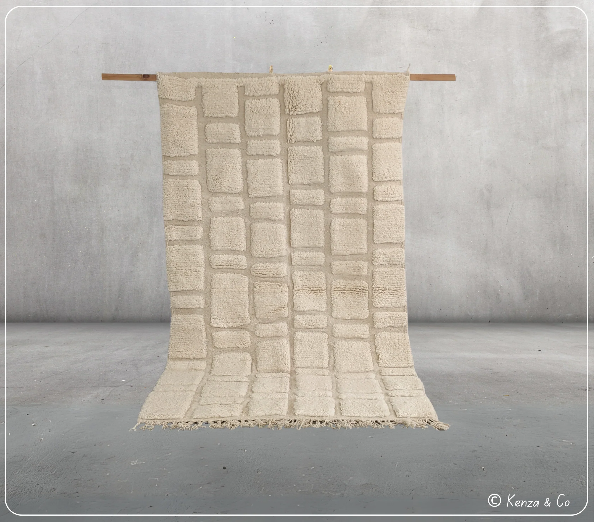 Beni Ouarain Rug, 255 x 150 cm || 8,37 x 4,92 feet, MS-386