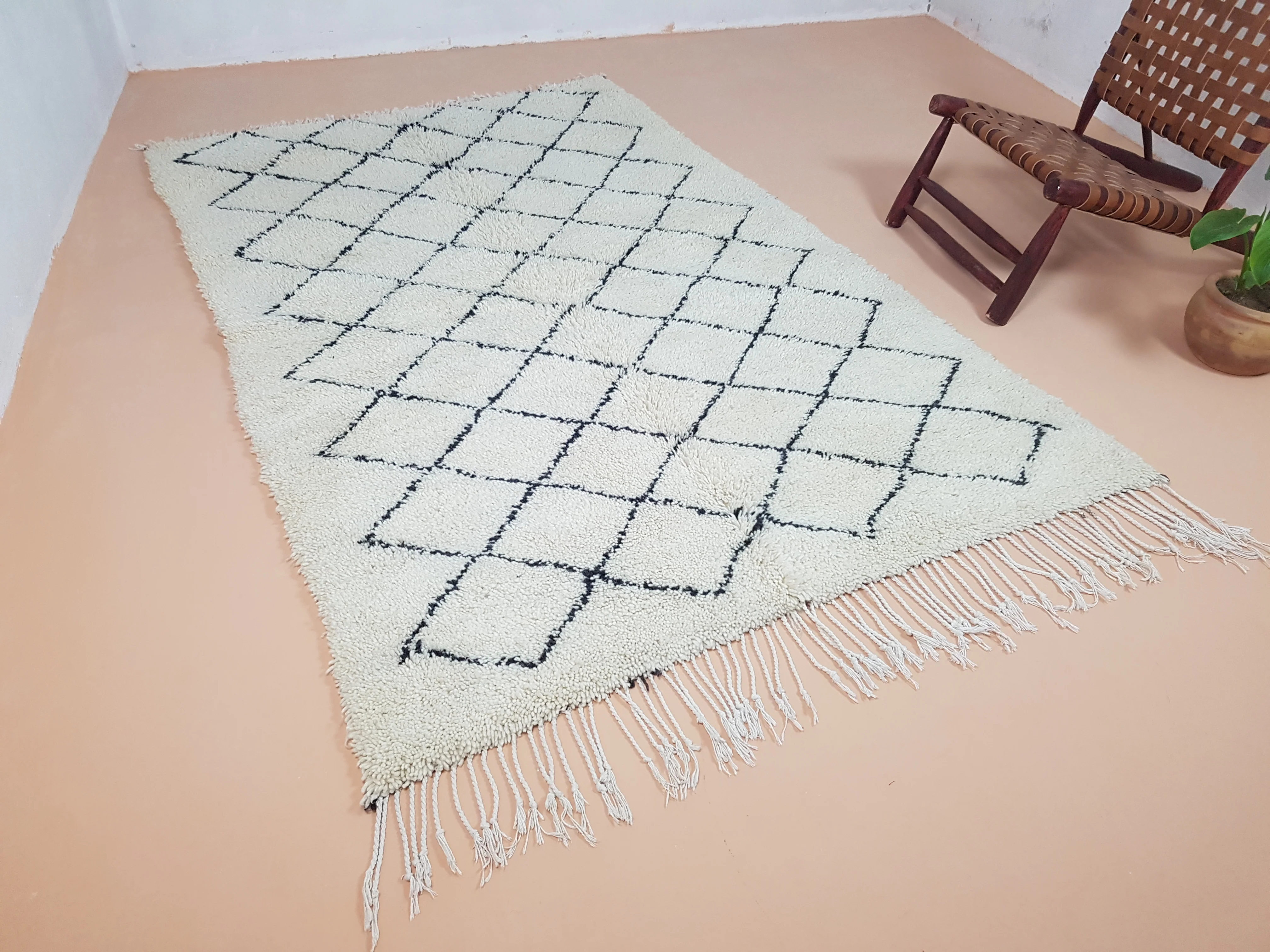 Beni Ouarain Rug, 260 x 155 cm || 8,53 x 5,09 feet, MS-104 - Image 8