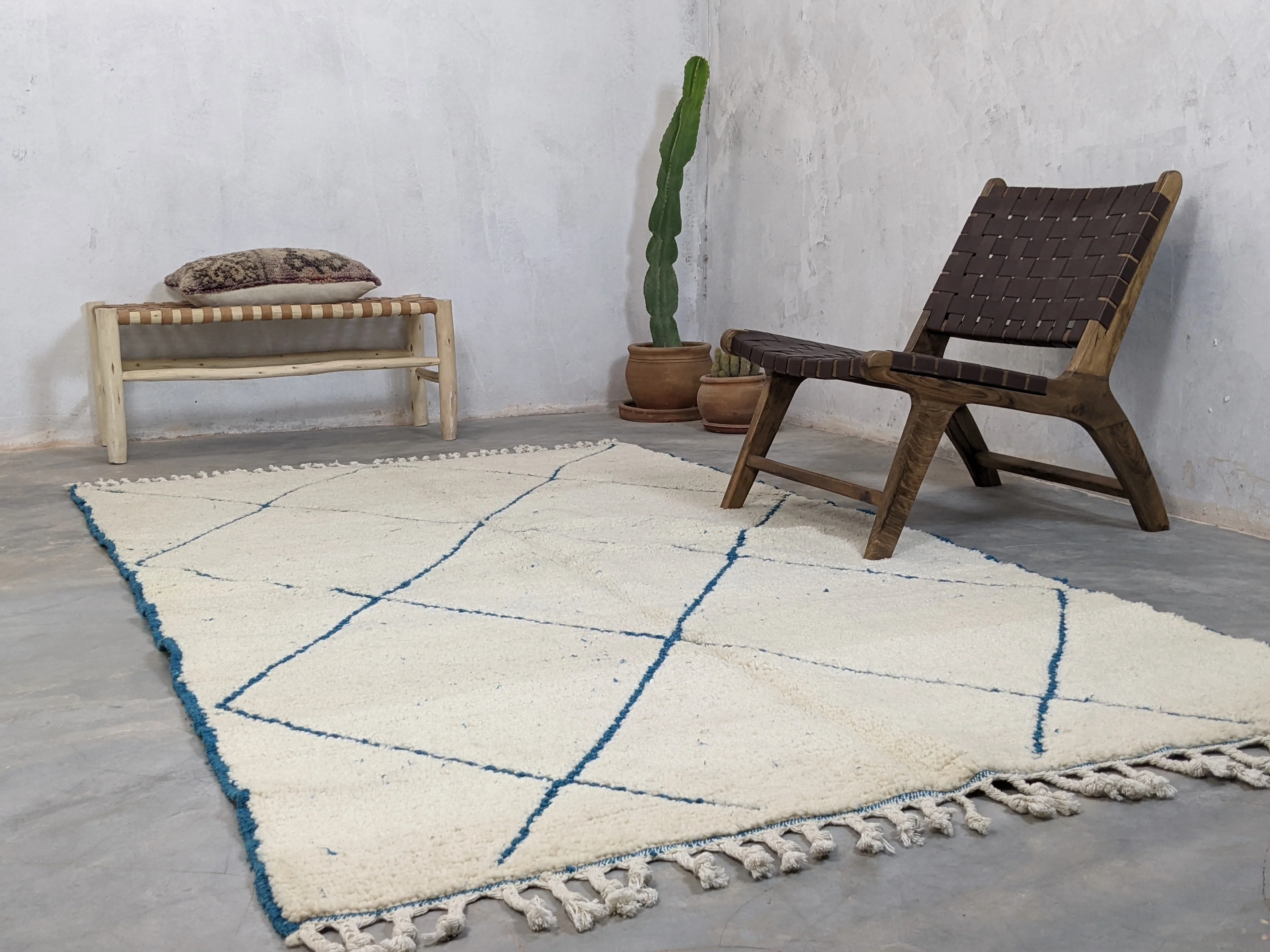 Beni Ouarain Rug, 260 x 155 cm || 8,53 x 5,09 feet, MS-187 - Image 7