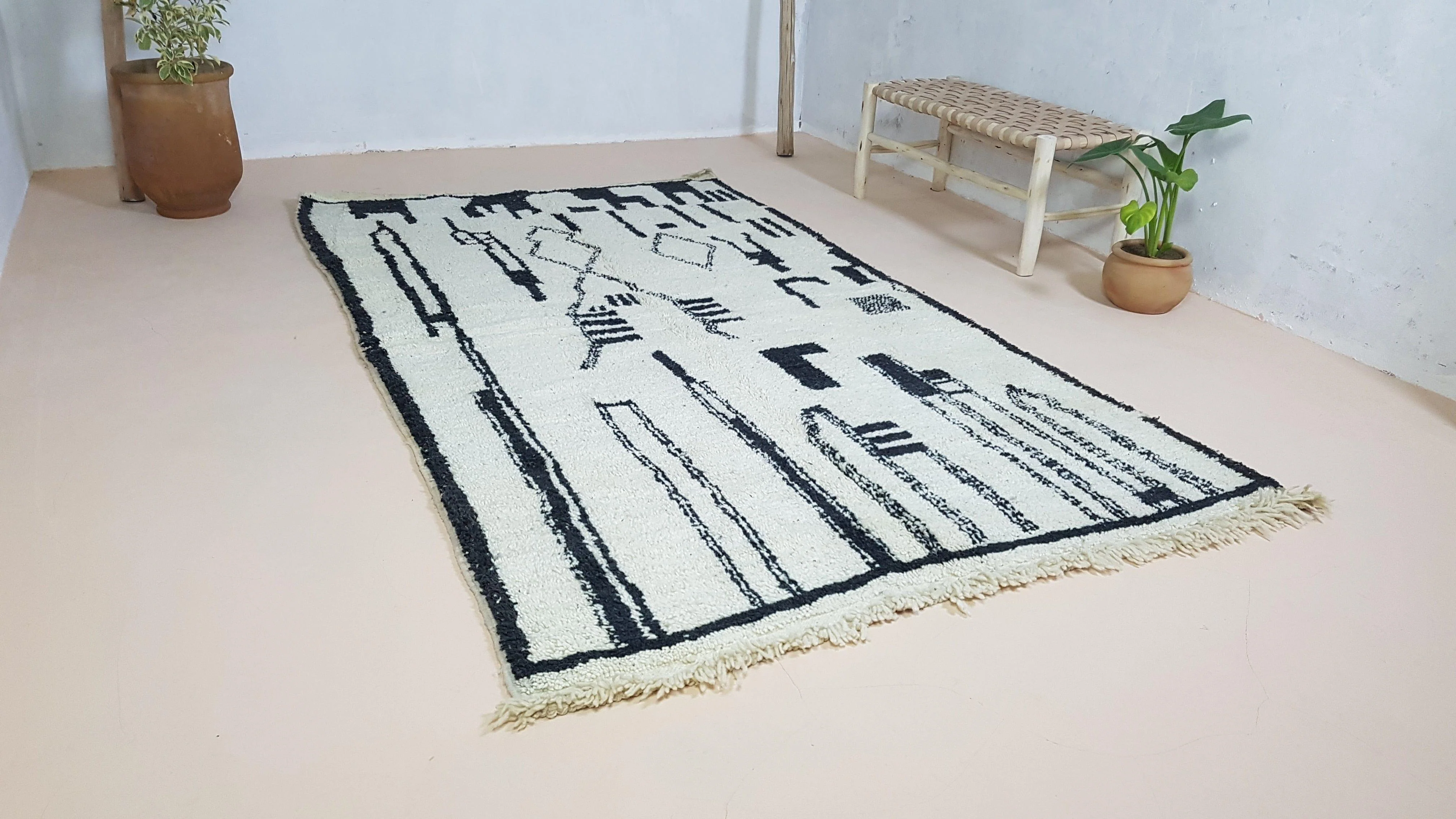 Beni Ouarain rug, 275 x 155 cm || 9.02 x 5.09 feet - Image 7