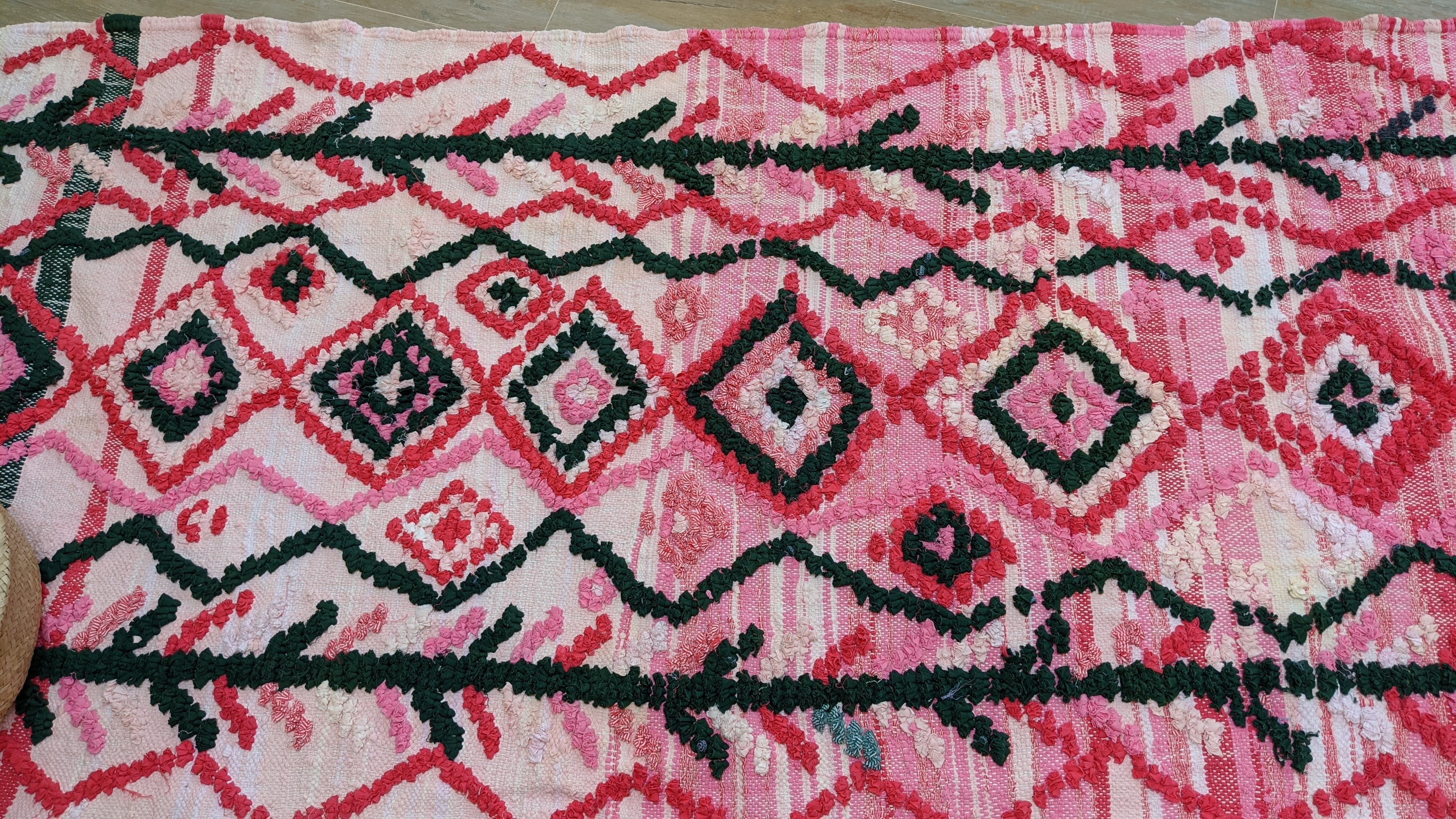 Boucherouite Rug, 200 x 100 cm || 6.56 x 3.28 feet - Image 5