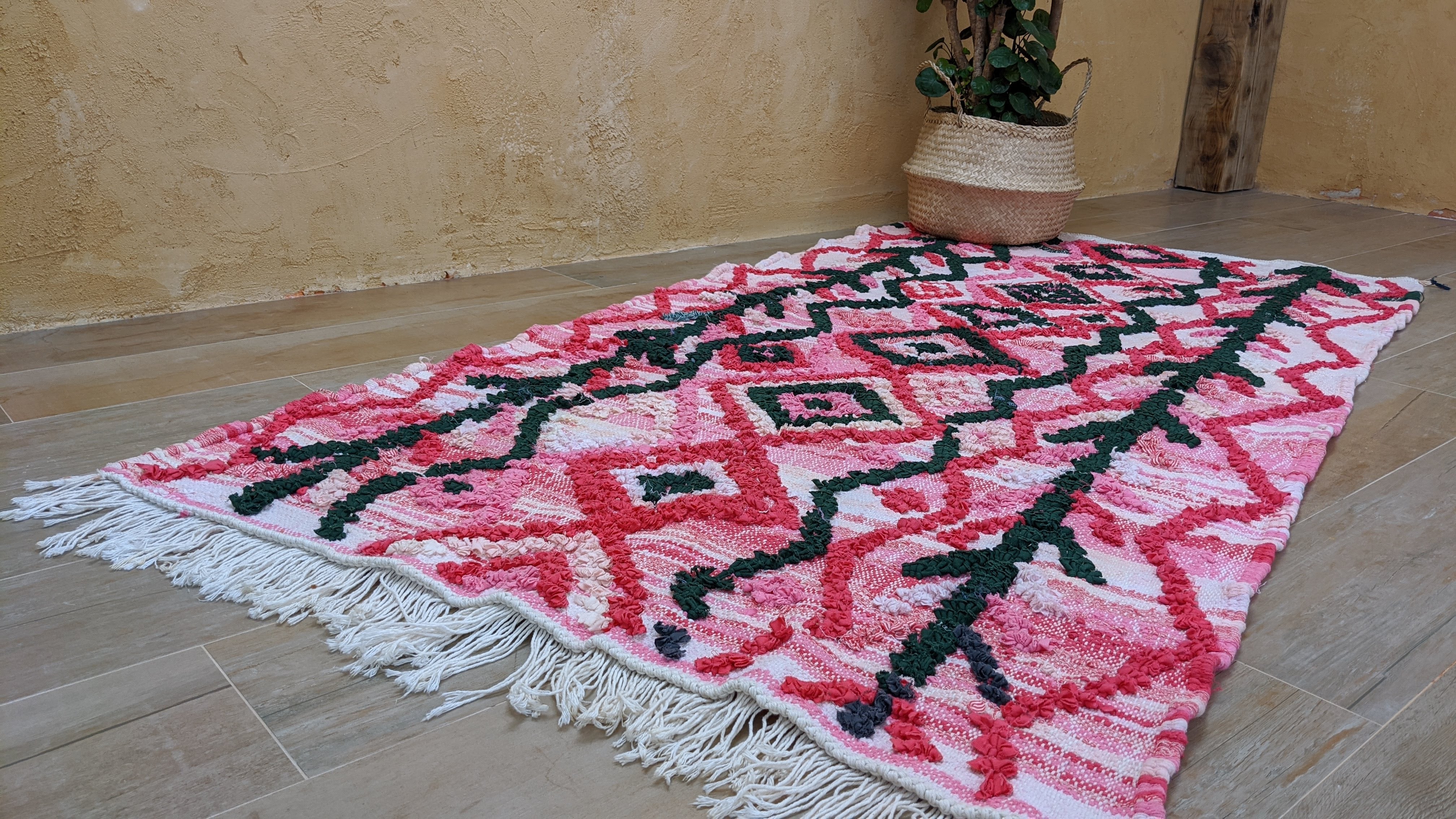 Boucherouite Rug, 200 x 100 cm || 6.56 x 3.28 feet - Image 7