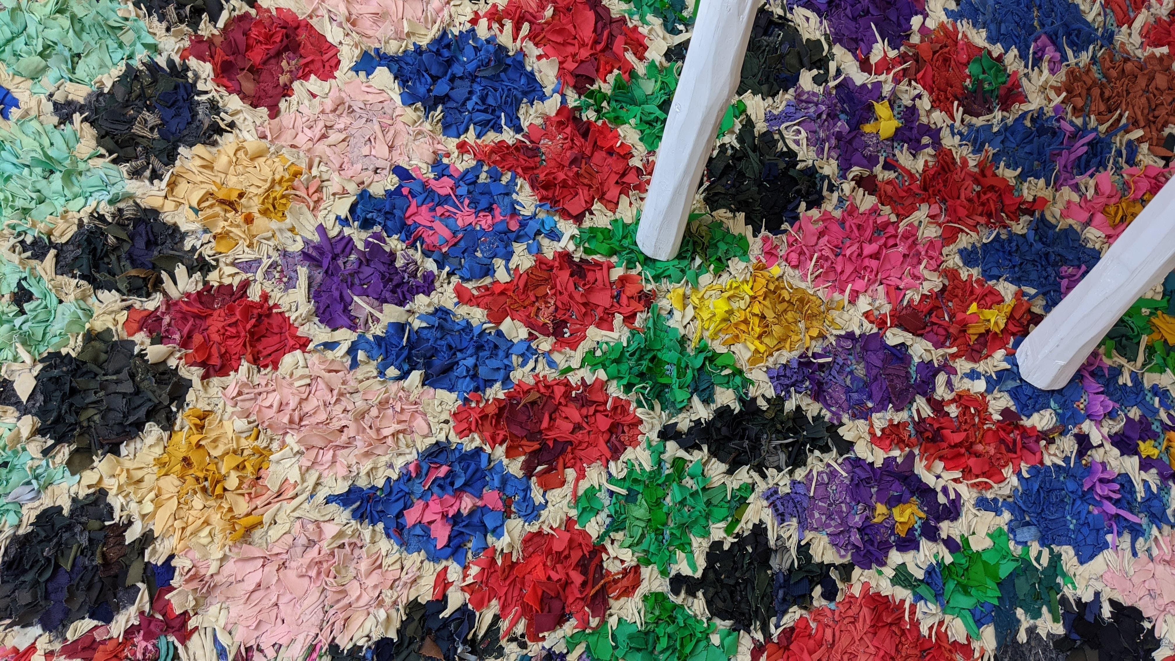 Vintage Boucherouite Rug, 200 x 80 cm || 6.56 x 2.62 feet - Image 4