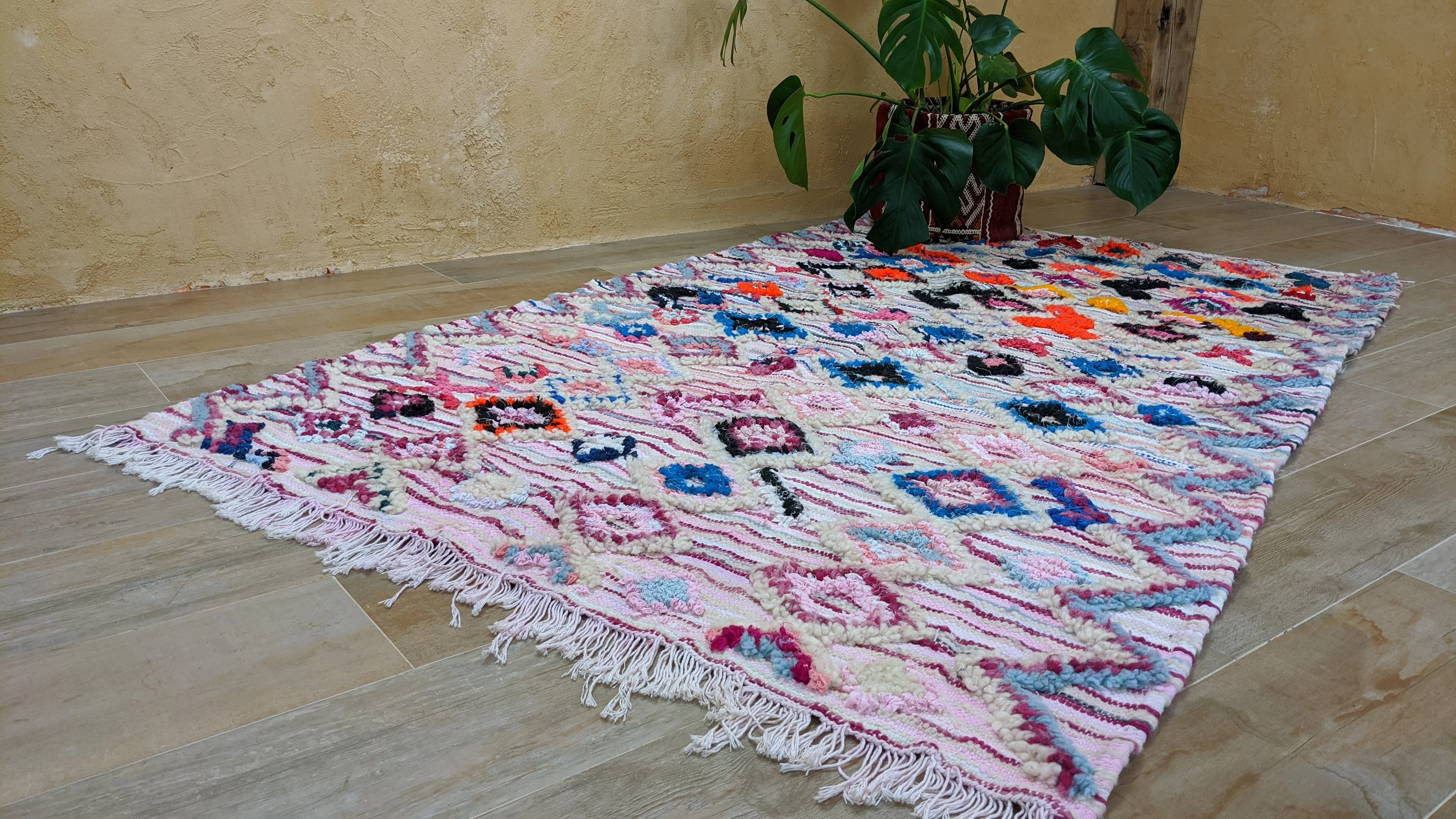 Boucherouite Rug, 210 x 125 cm || 6.89 x 4.1 feet - Image 7