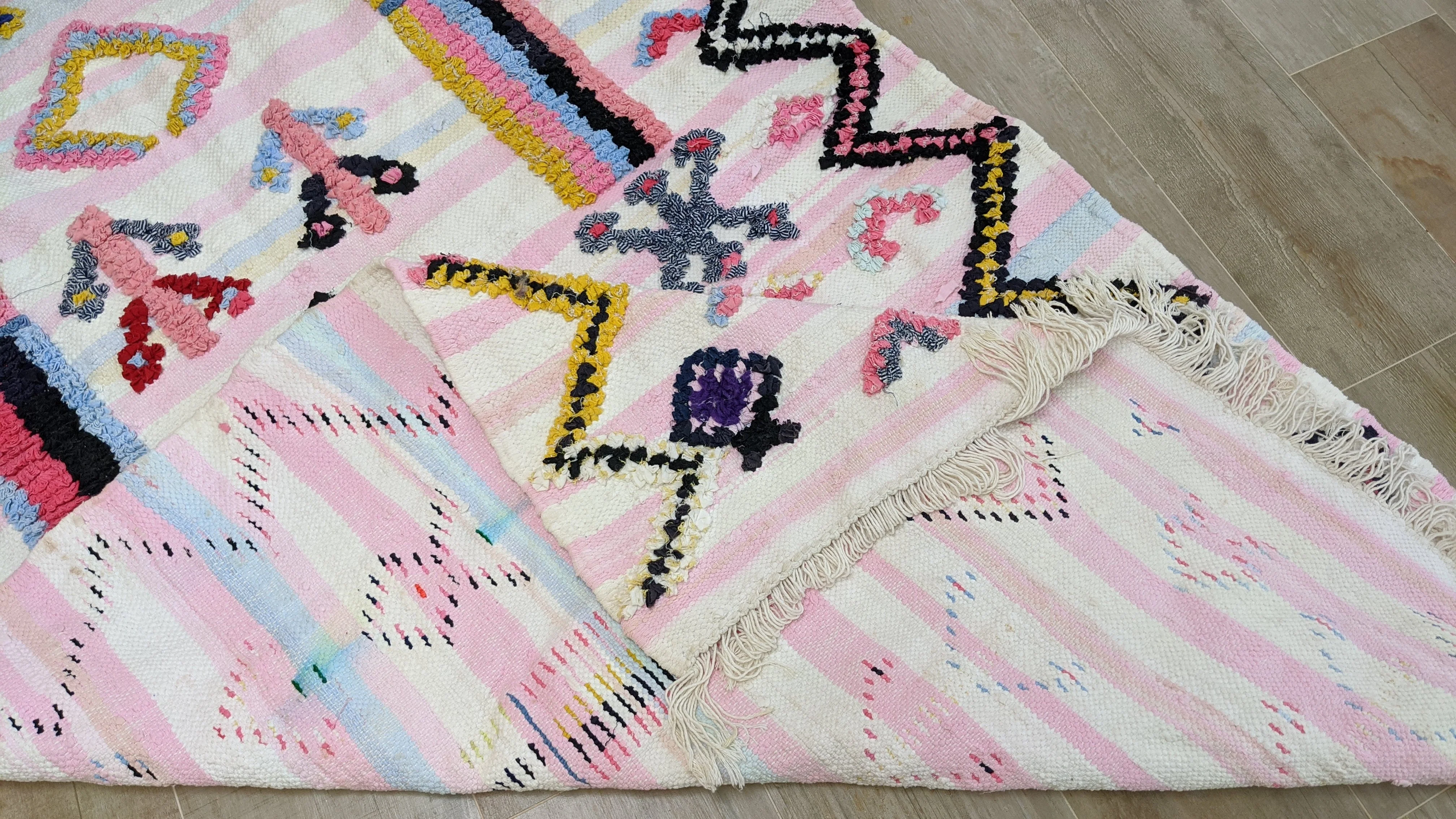 Boucherouite Rug, 215 x 115 cm || 7.05 x 3.77 feet - Image 6