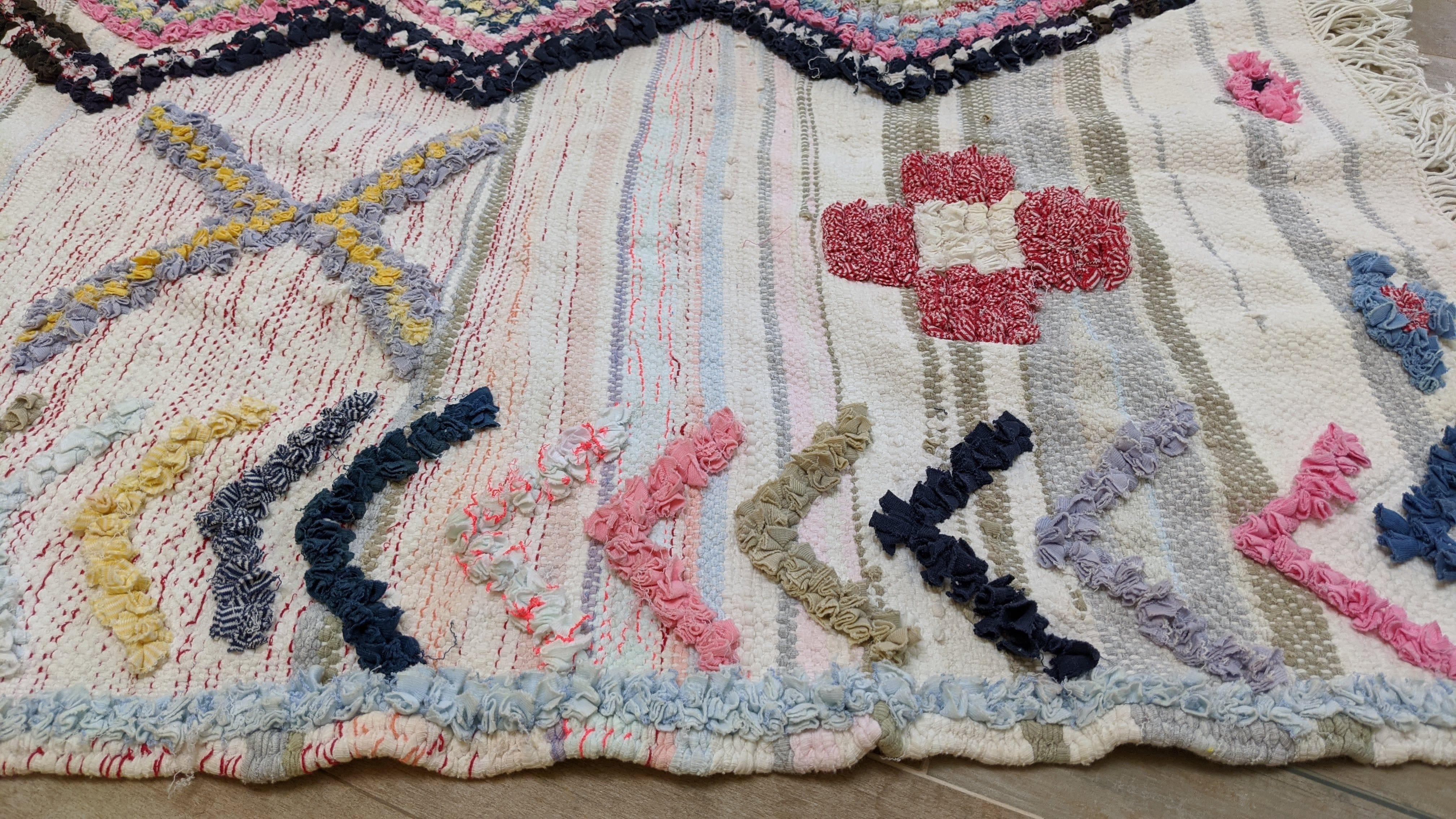Boucherouite Rug, 215 x 120 cm || 7.05 x 3.94 feet - Image 11