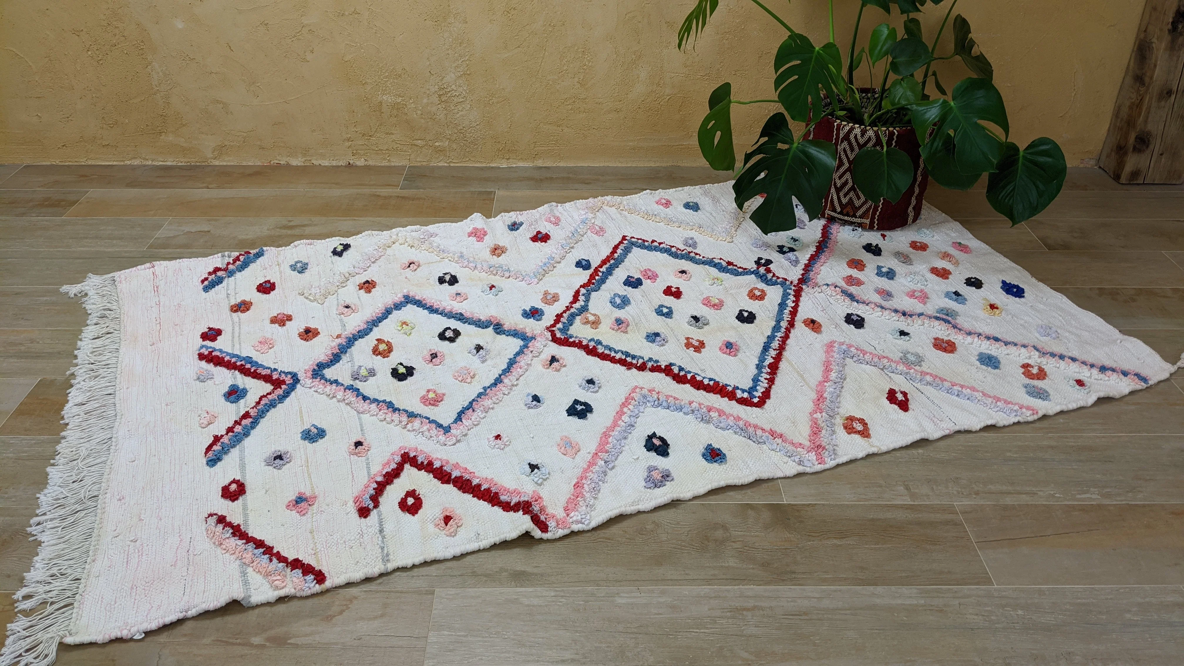 Boucherouite Rug, 215 x 123 cm || 7.05 x 4.04 feet - Image 3