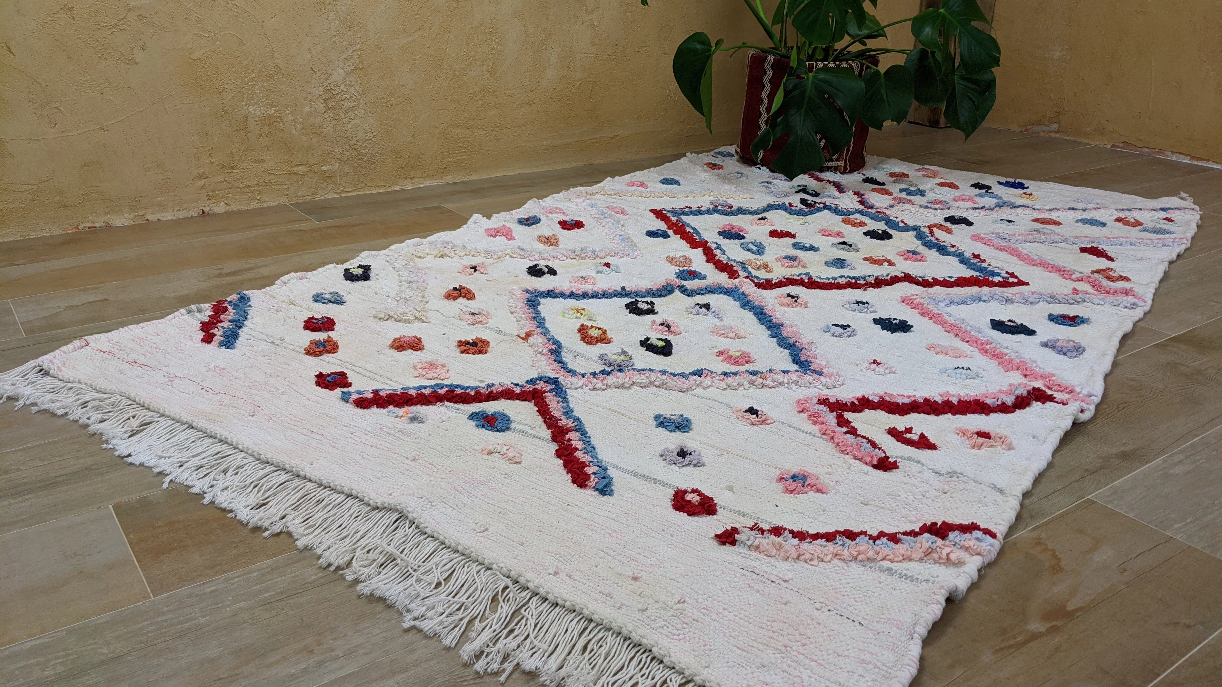 Boucherouite Rug, 215 x 123 cm || 7.05 x 4.04 feet - Image 7