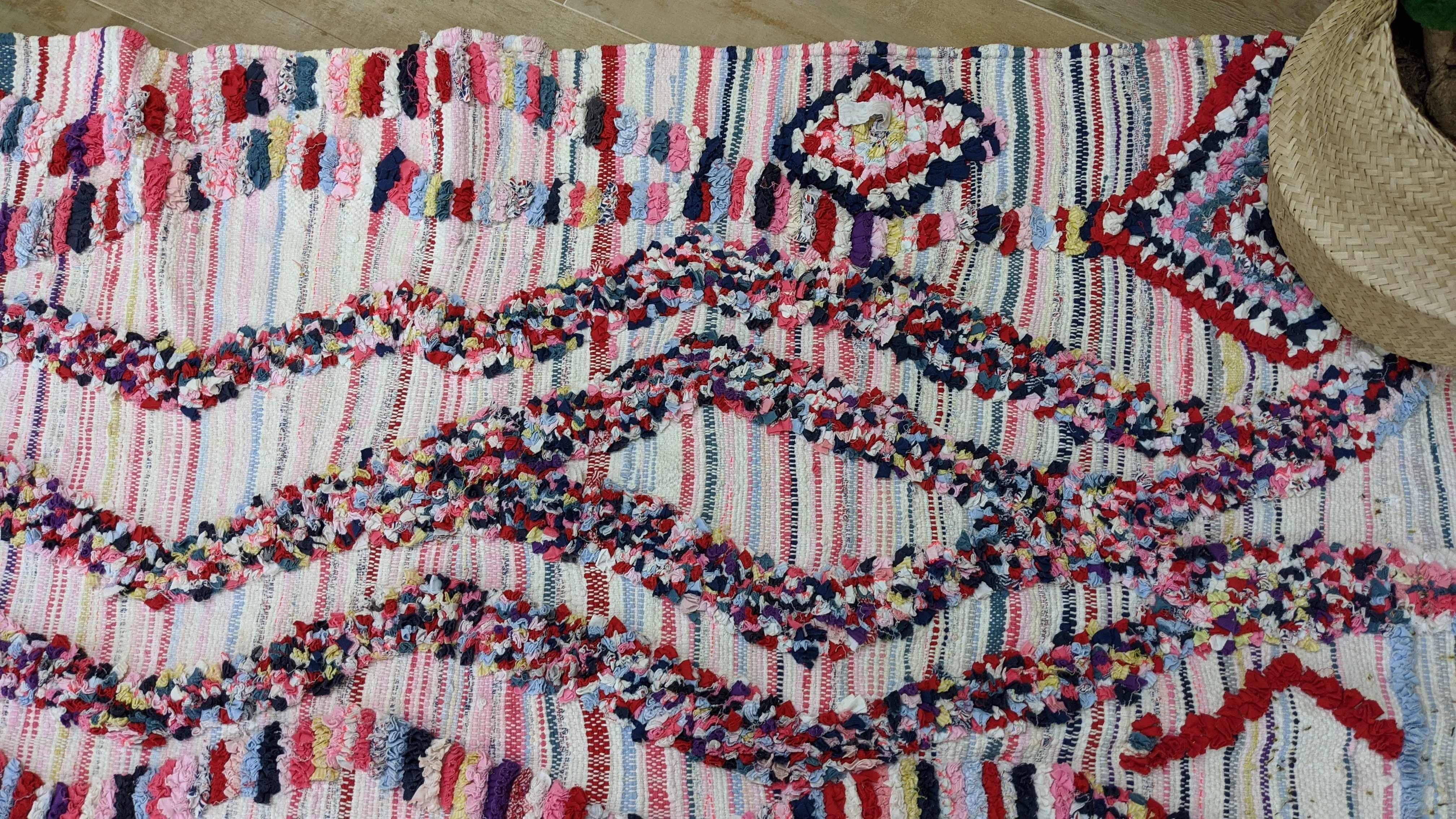 Boucherouite Rug, 215 x 123 cm || 7.05 x 4.04 feet - Image 3