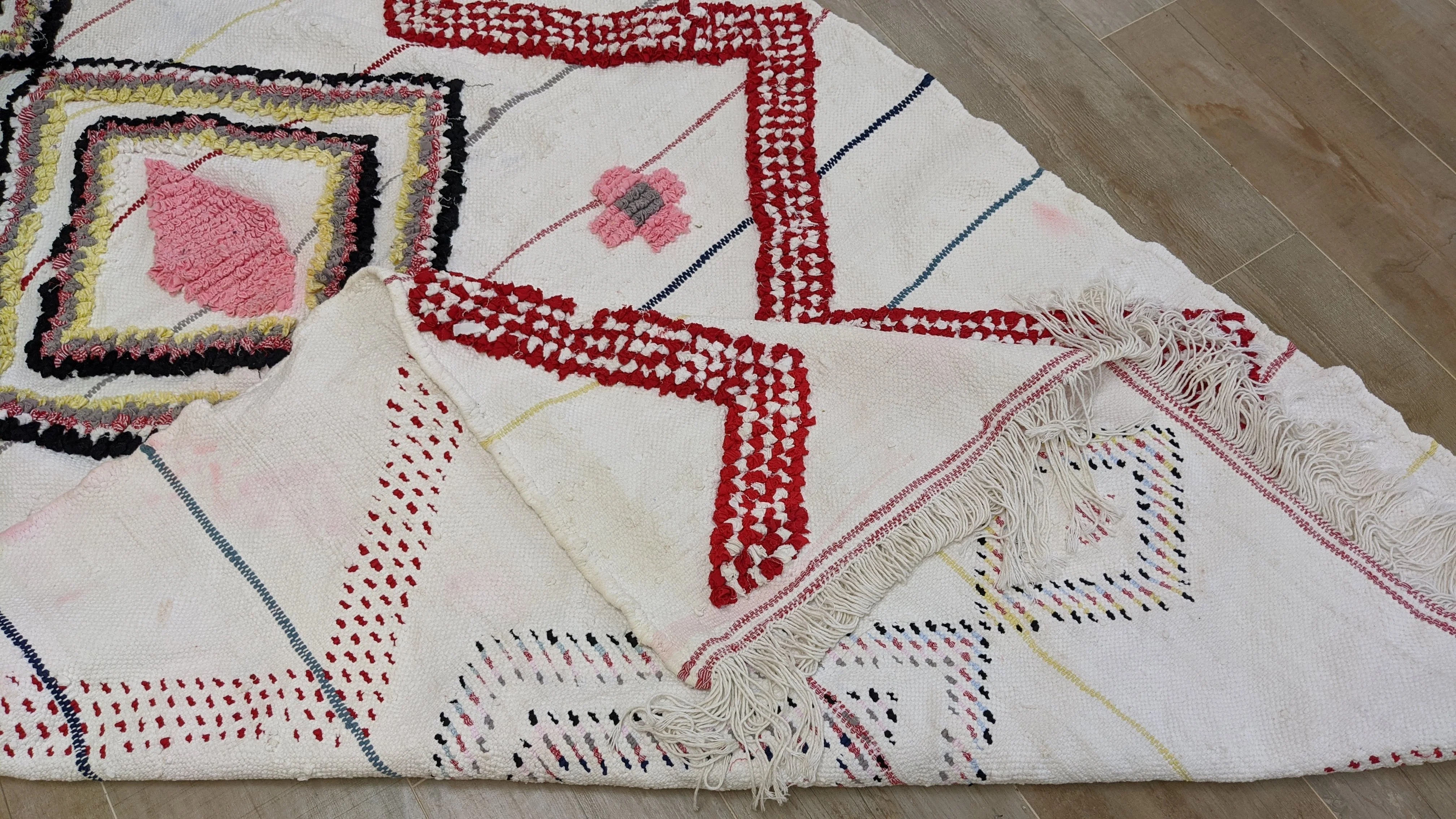 Boucherouite Rug, 215 x 125 cm || 7.05 x 4.1 feet - Image 6