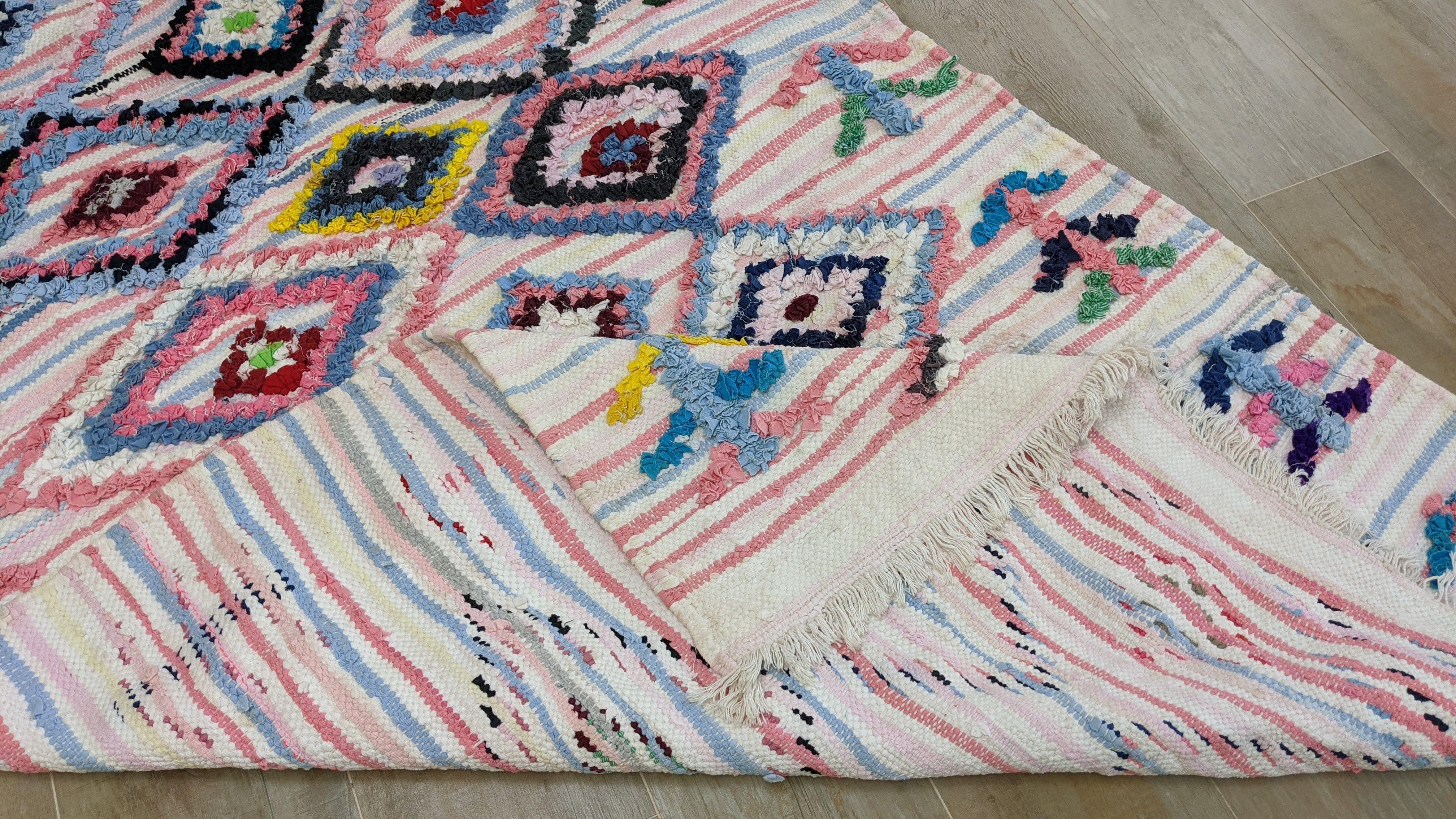 Boucherouite Rug, 220 x 120 cm || 7.22 x 3.94 feet - Image 9