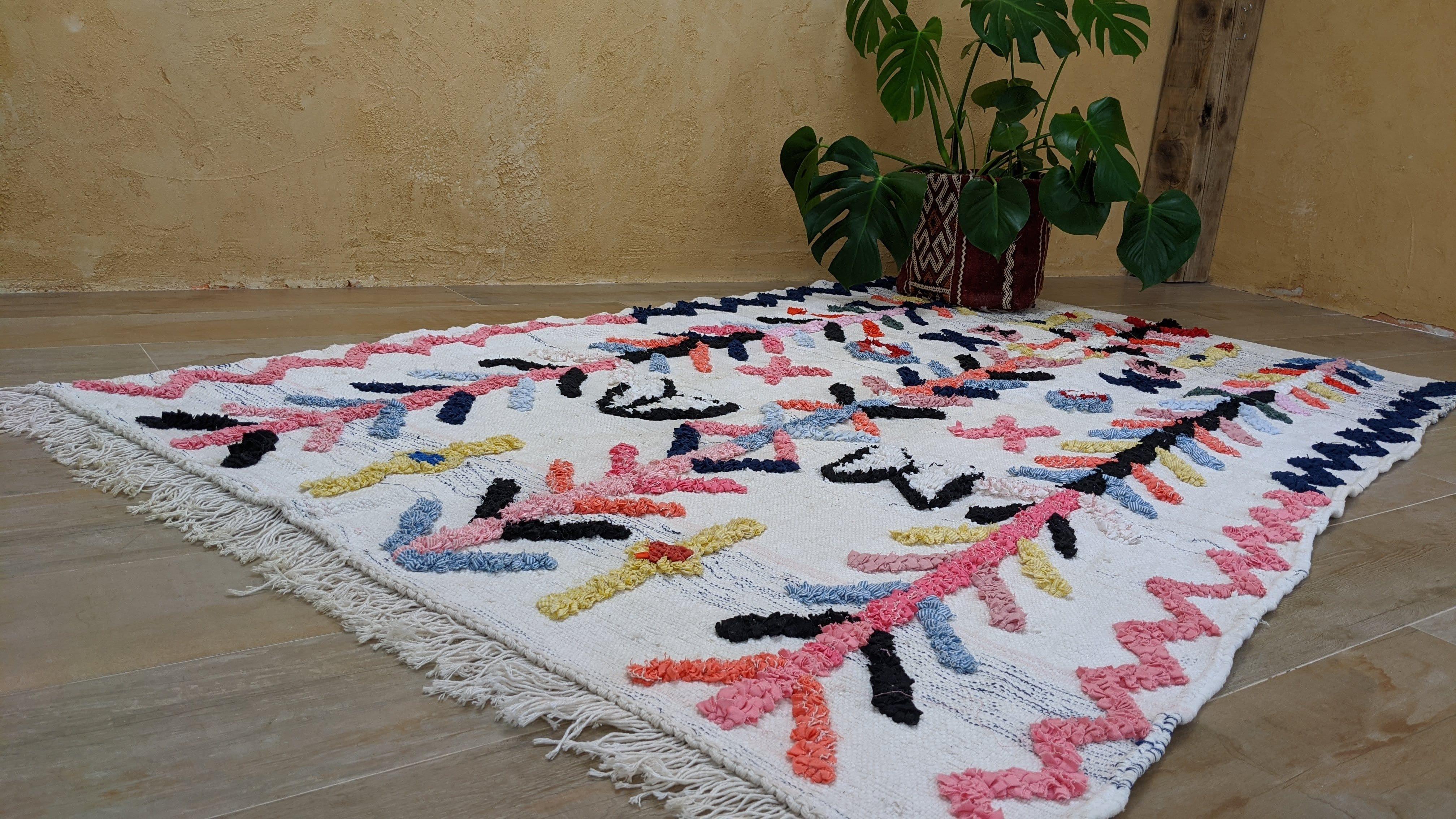 Boucherouite Rug, 220 x 130 cm || 7.22 x 4.27 feet - Image 12