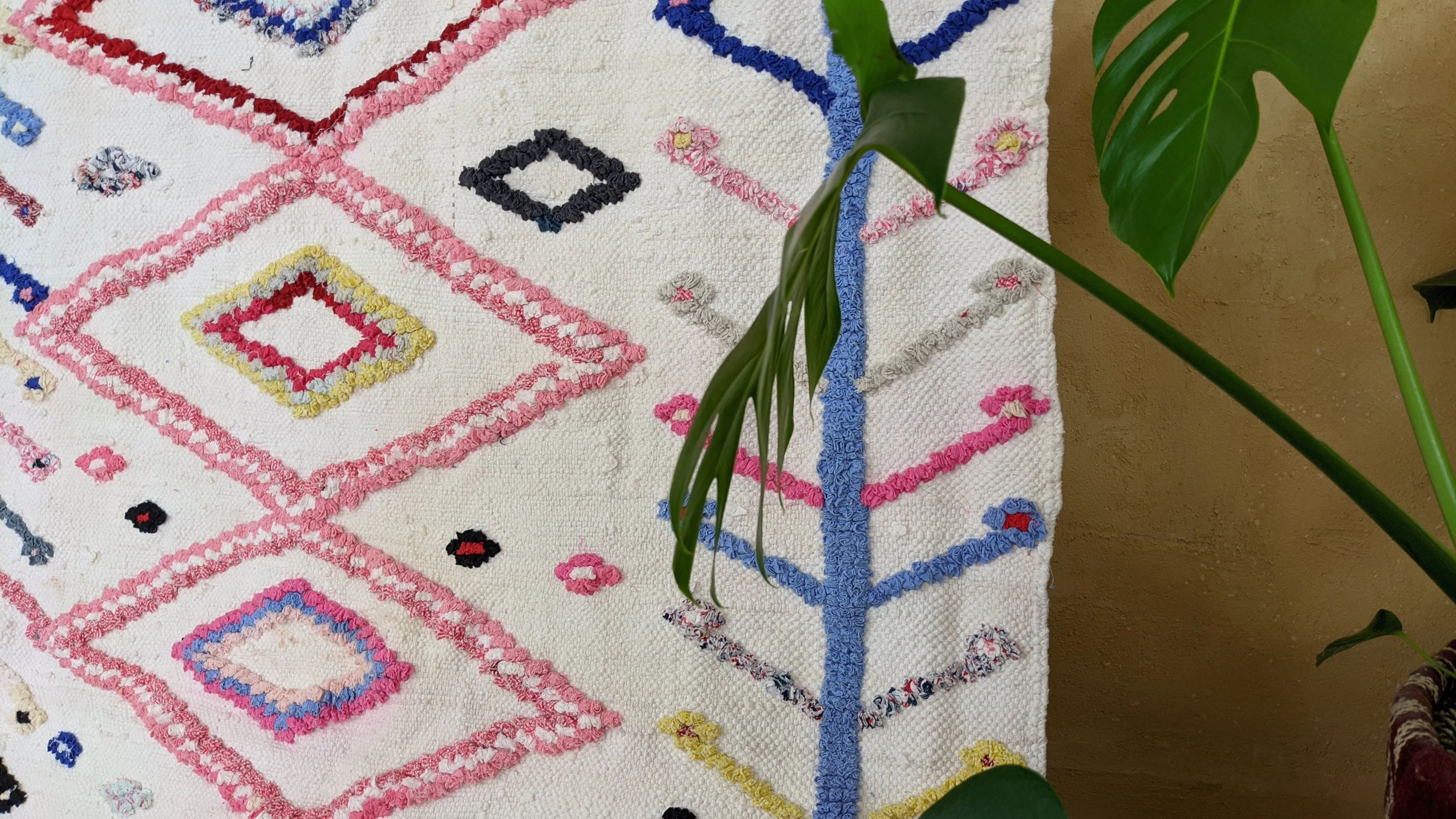 Boucherouite Rug, 230 x 110 cm || 7.55 x 3.61 feet - Image 2