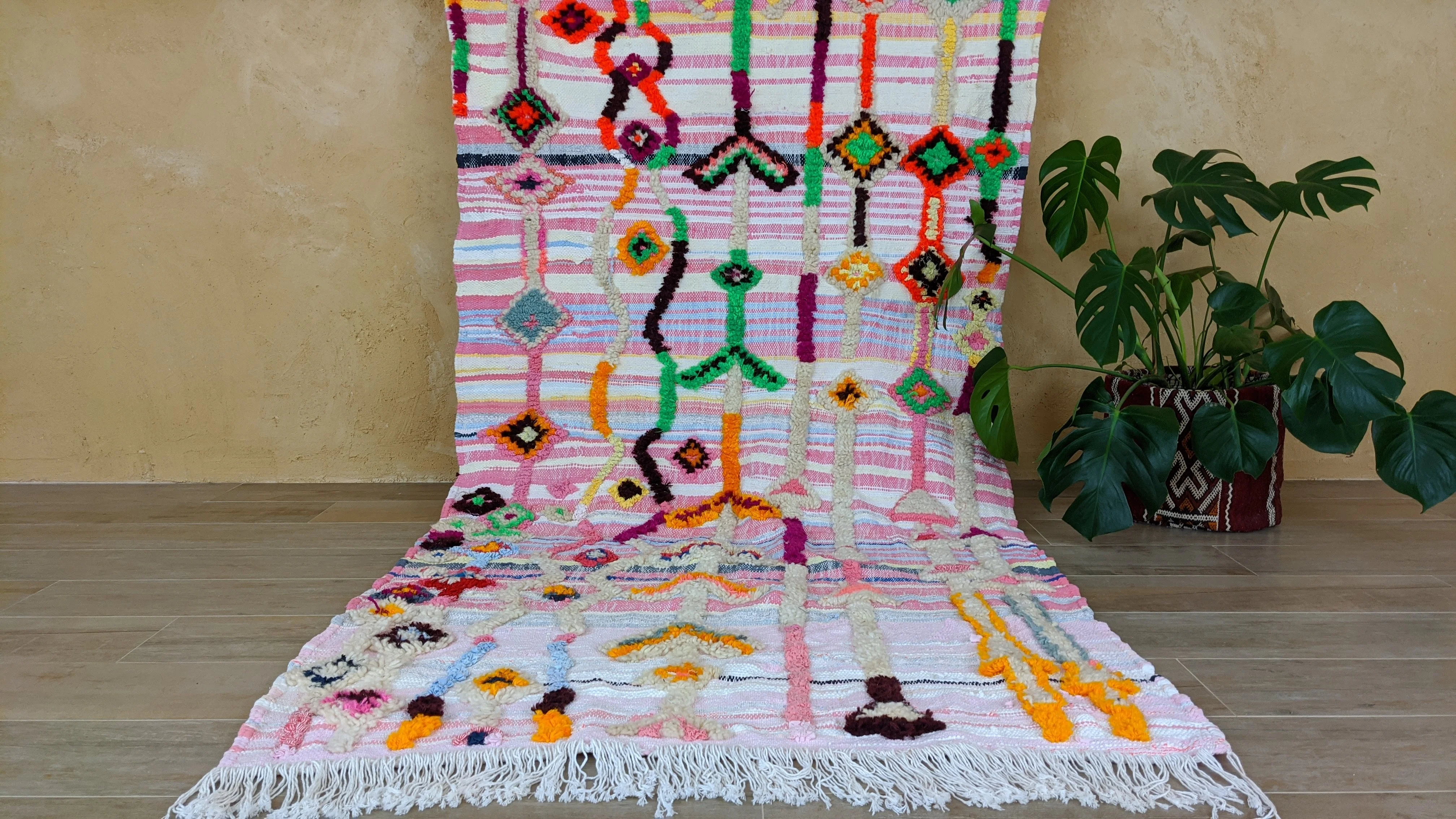 Boucherouite Rug, 230 x 120 cm || 7.55 x 3.94 feet