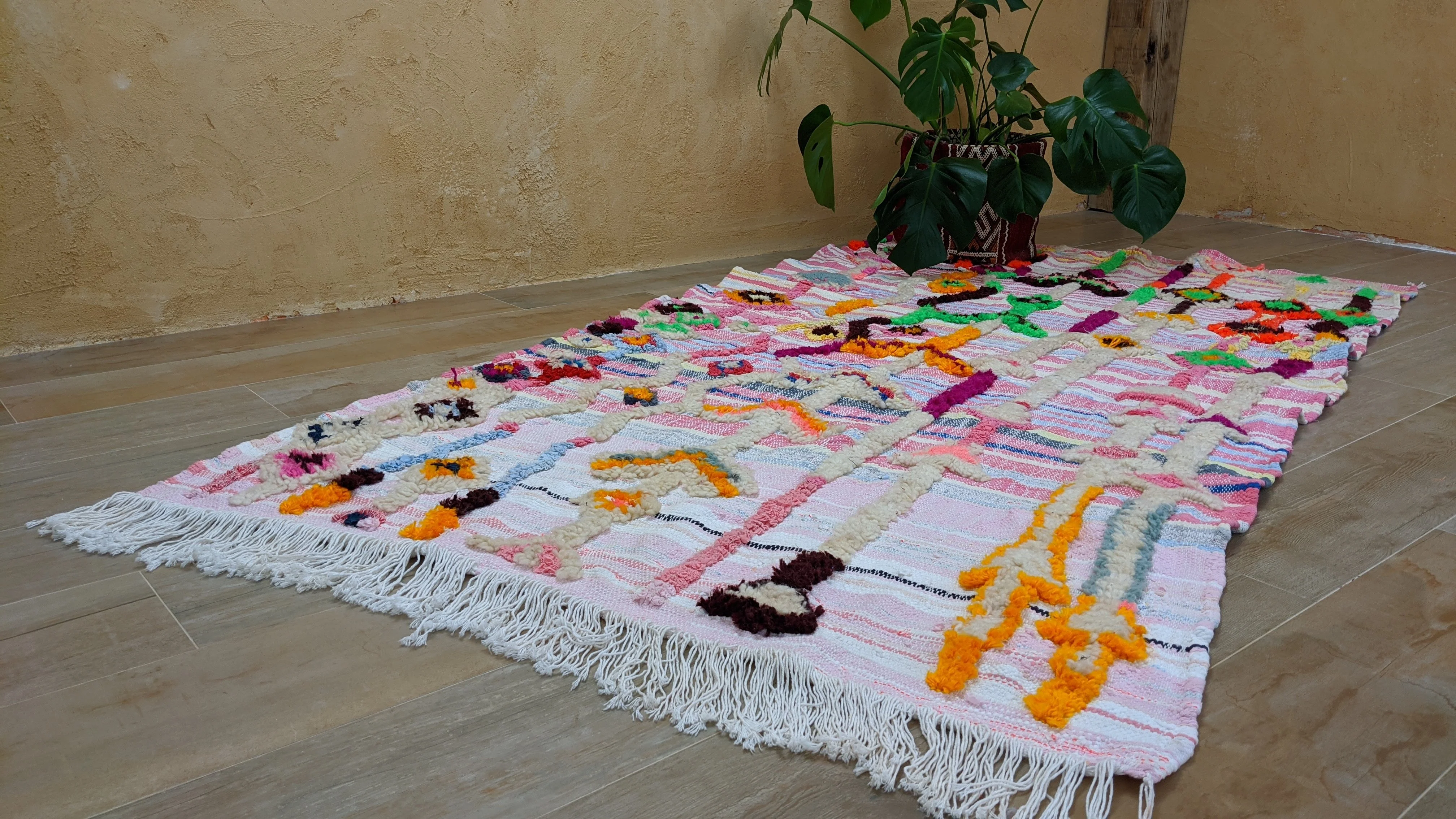 Boucherouite Rug, 230 x 120 cm || 7.55 x 3.94 feet - Image 8