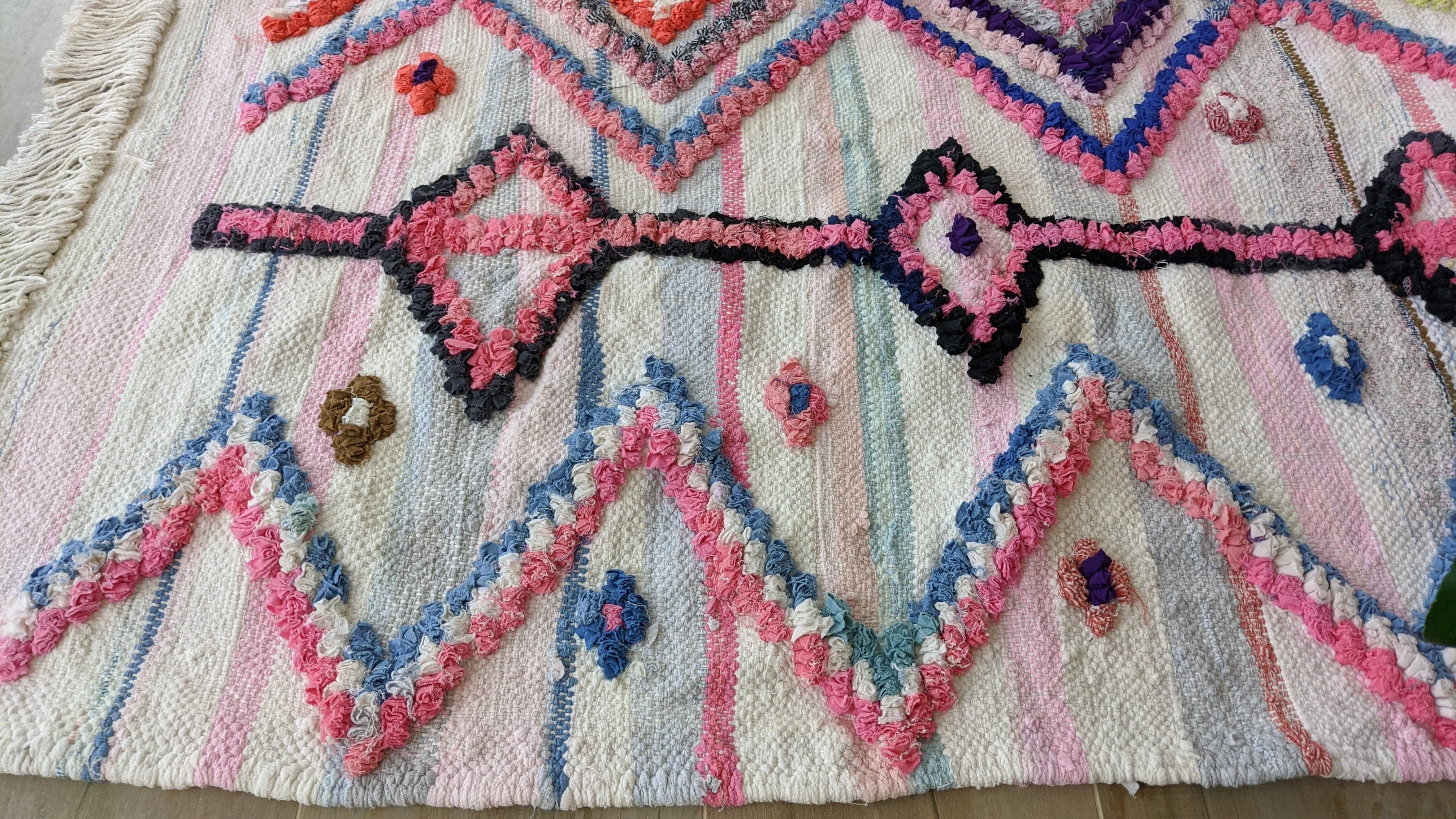 Boucherouite Rug, 230 x 130 cm || 7.55 x 4.27 feet - Image 3