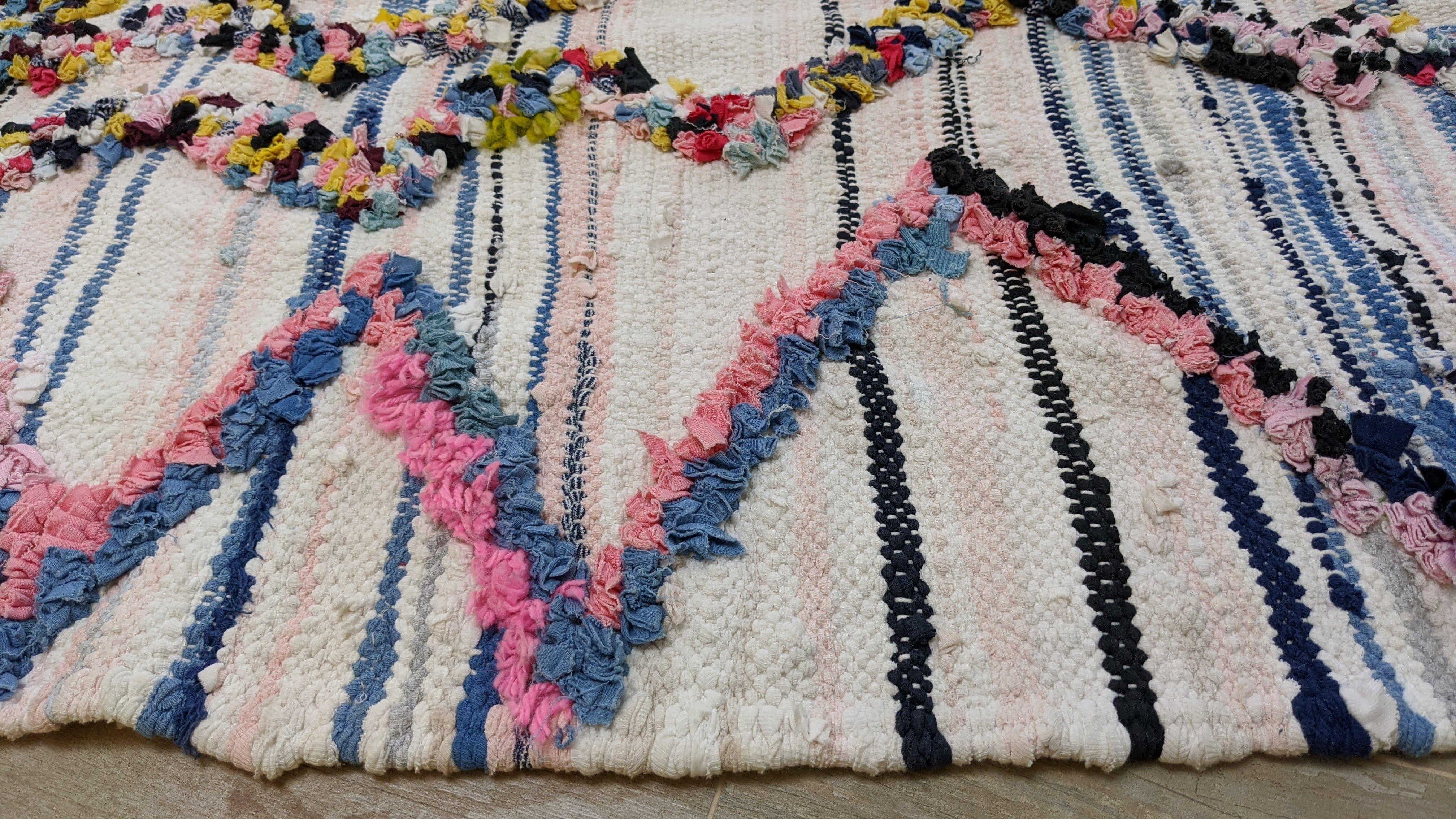 Boucherouite Rug, 240 x 127 cm || 7.87 x 4.17 feet - Image 11