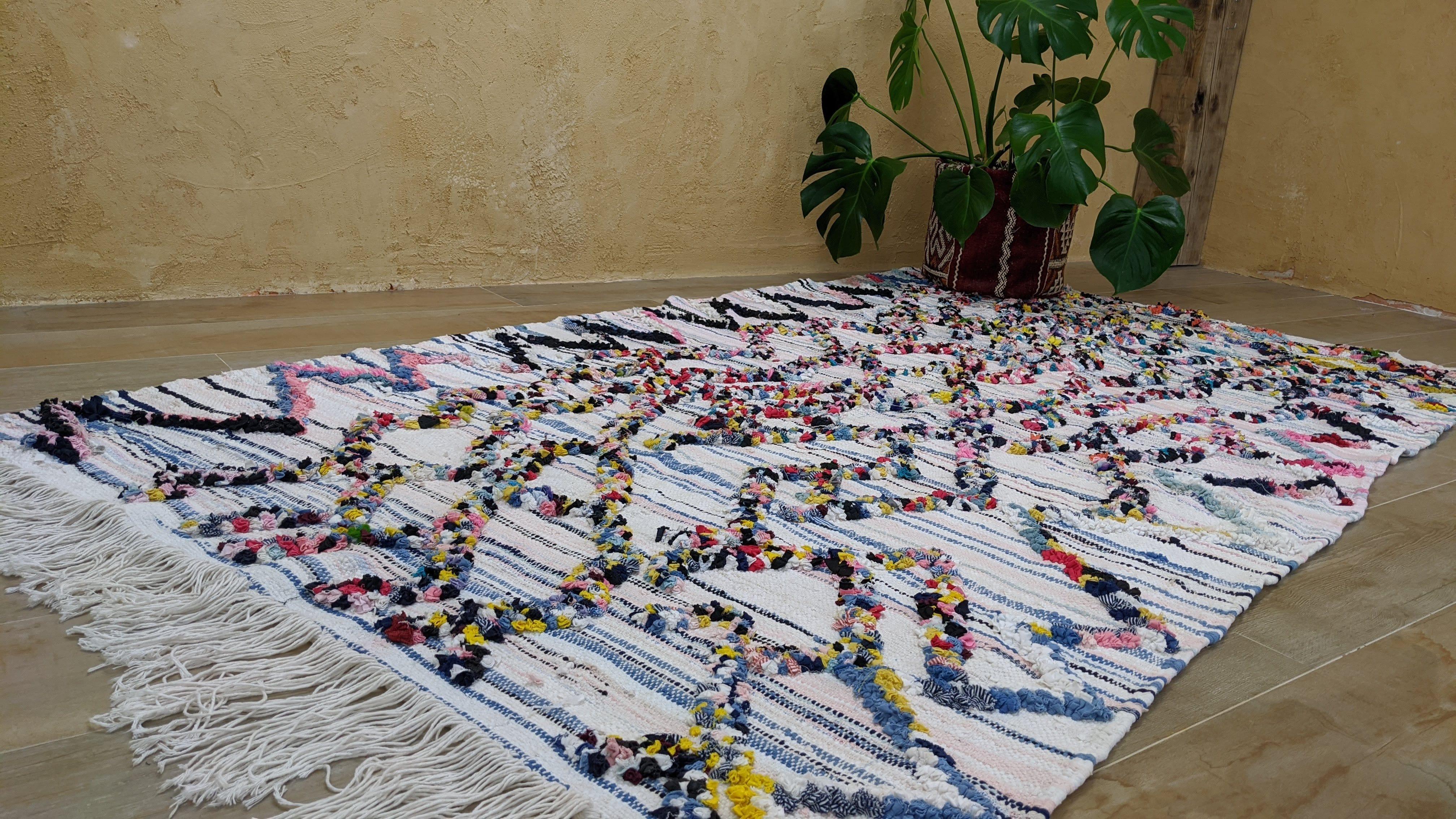 Boucherouite Rug, 240 x 127 cm || 7.87 x 4.17 feet - Image 12