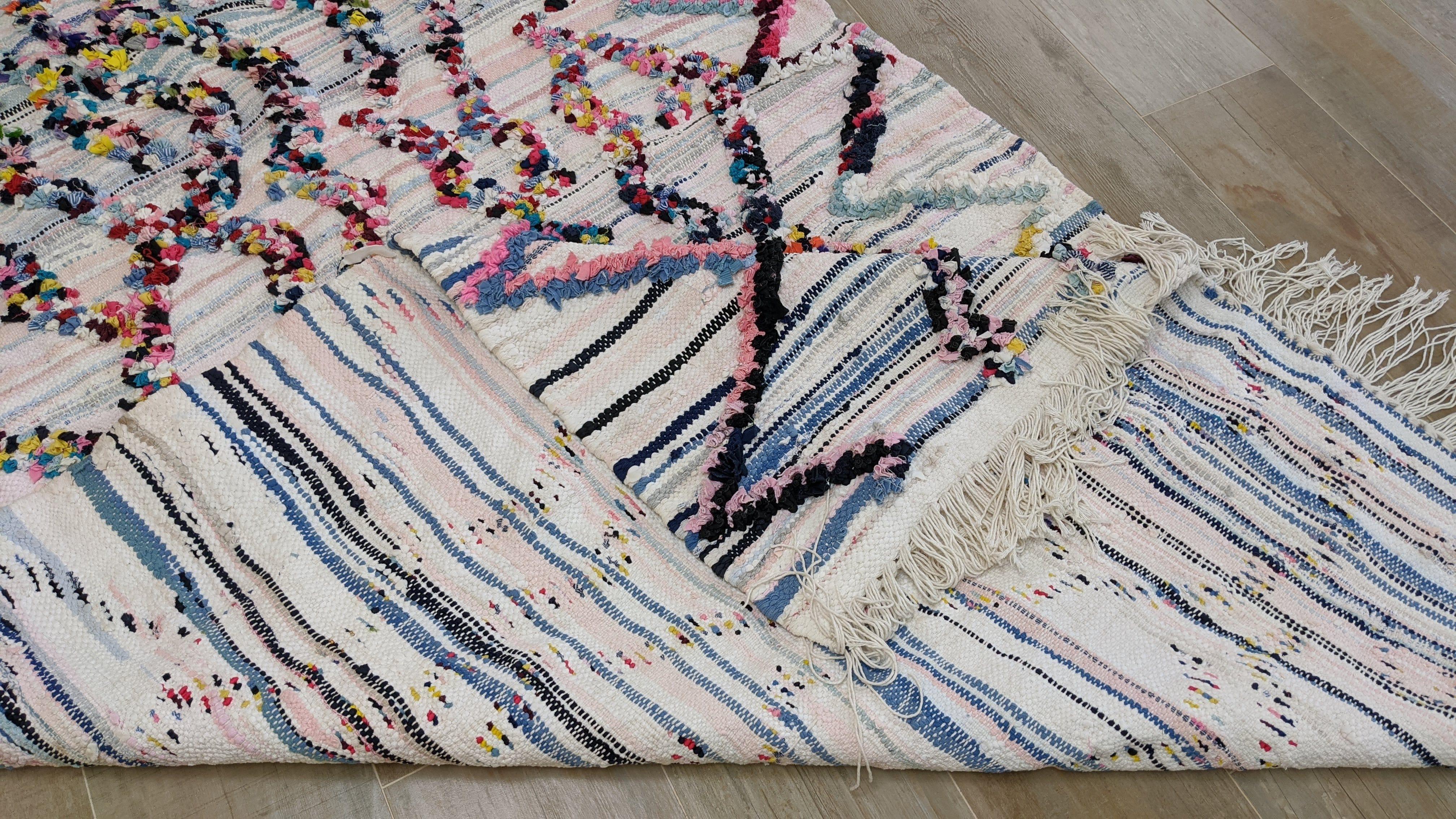 Boucherouite Rug, 240 x 127 cm || 7.87 x 4.17 feet - Image 9