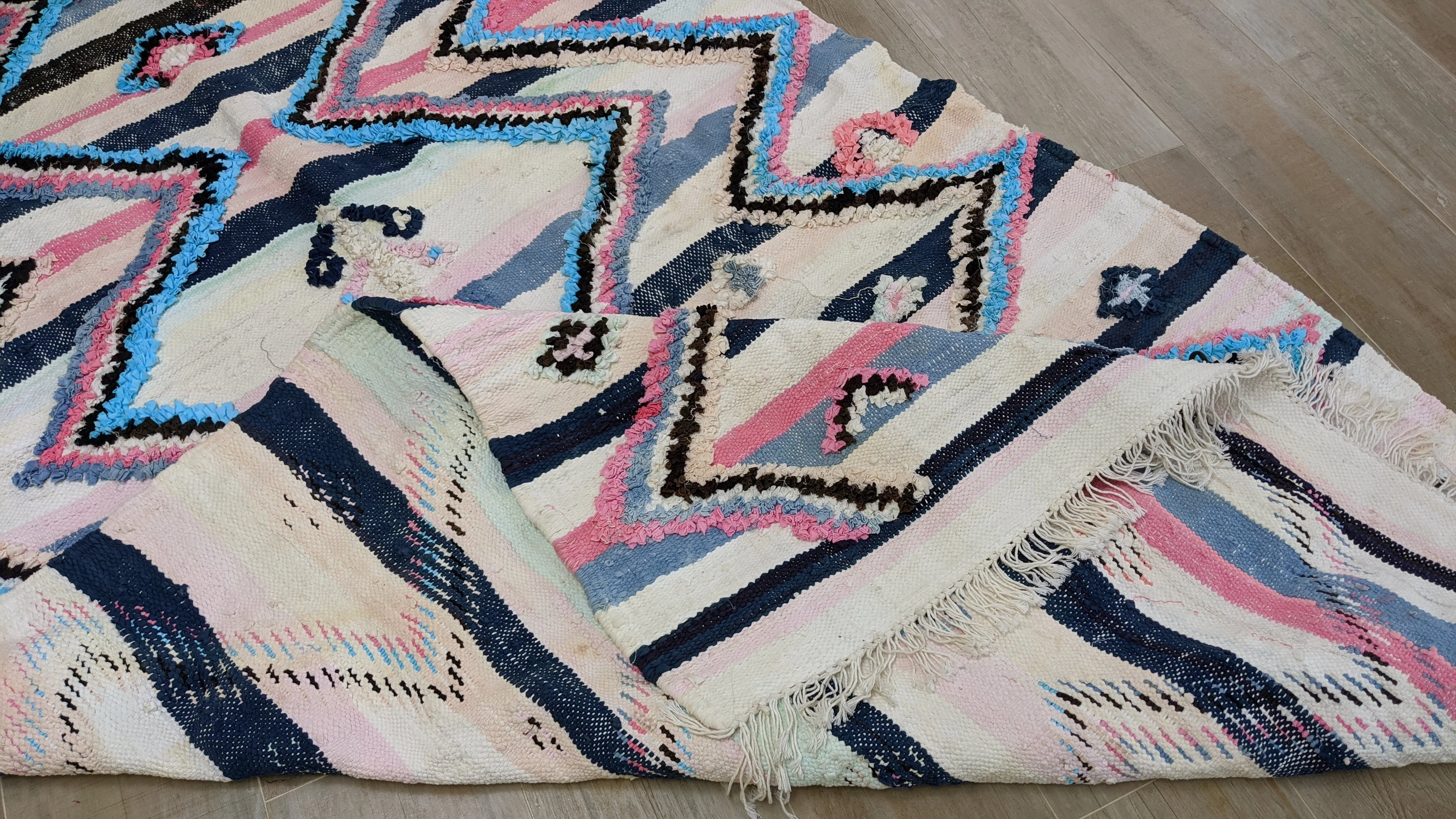 Boucherouite Rug, 240 x 140 cm || 7.87 x 4.59 feet - Image 7