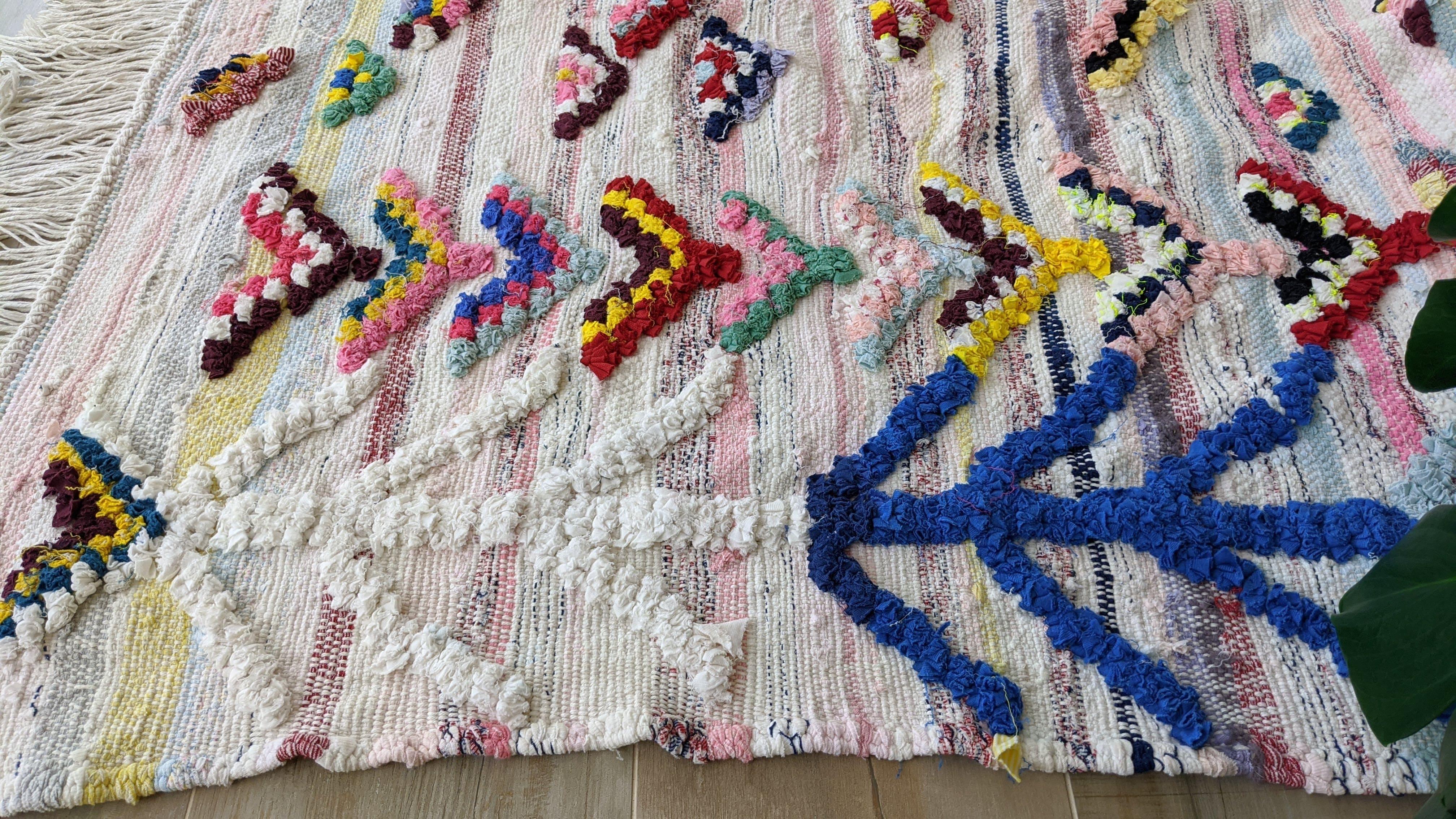 Boucherouite Rug, 250 x 125 cm || 8.2 x 4.1 feet - Image 5
