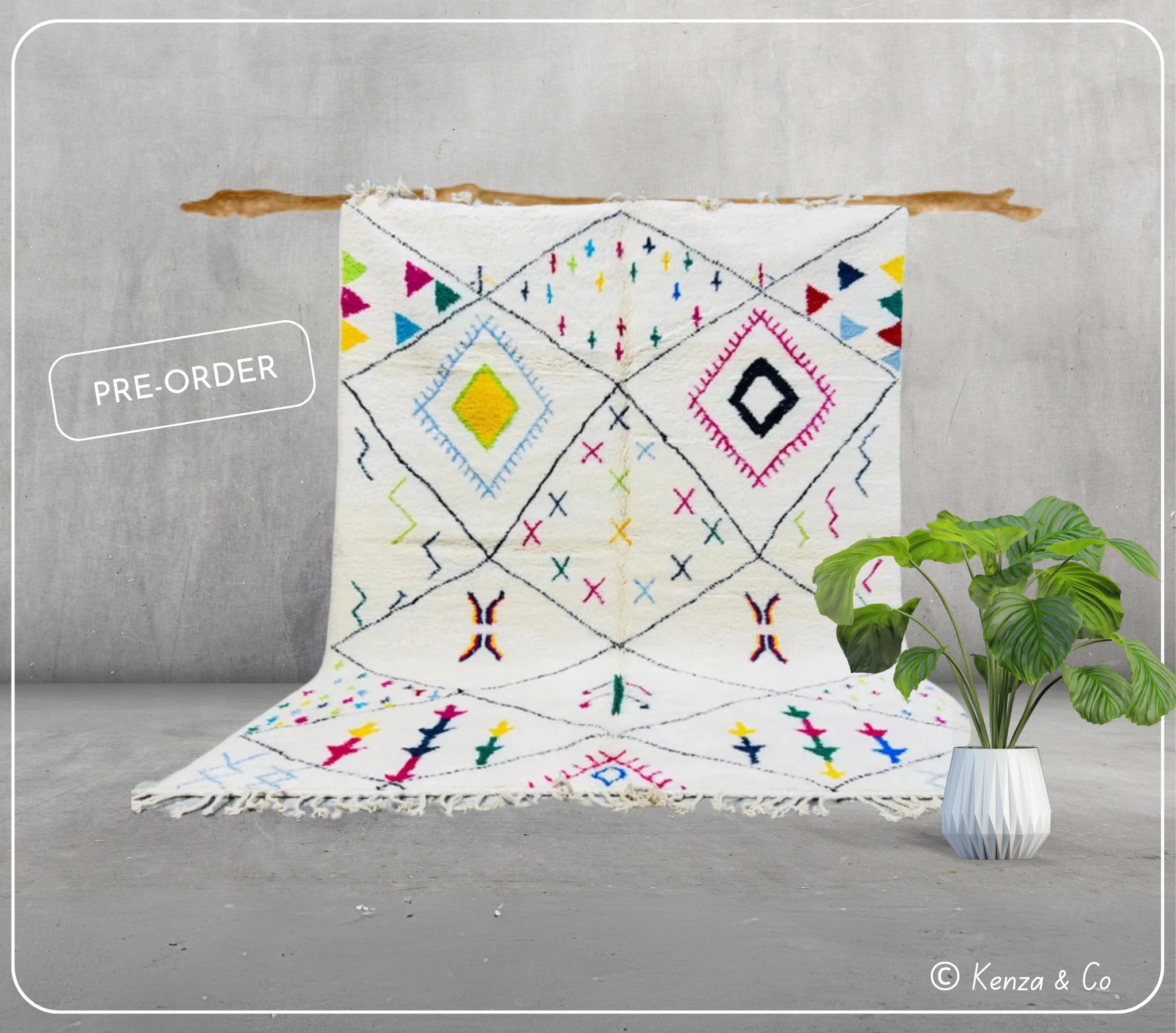 Handmade Azilal Rug – Pre-Order #AZ028