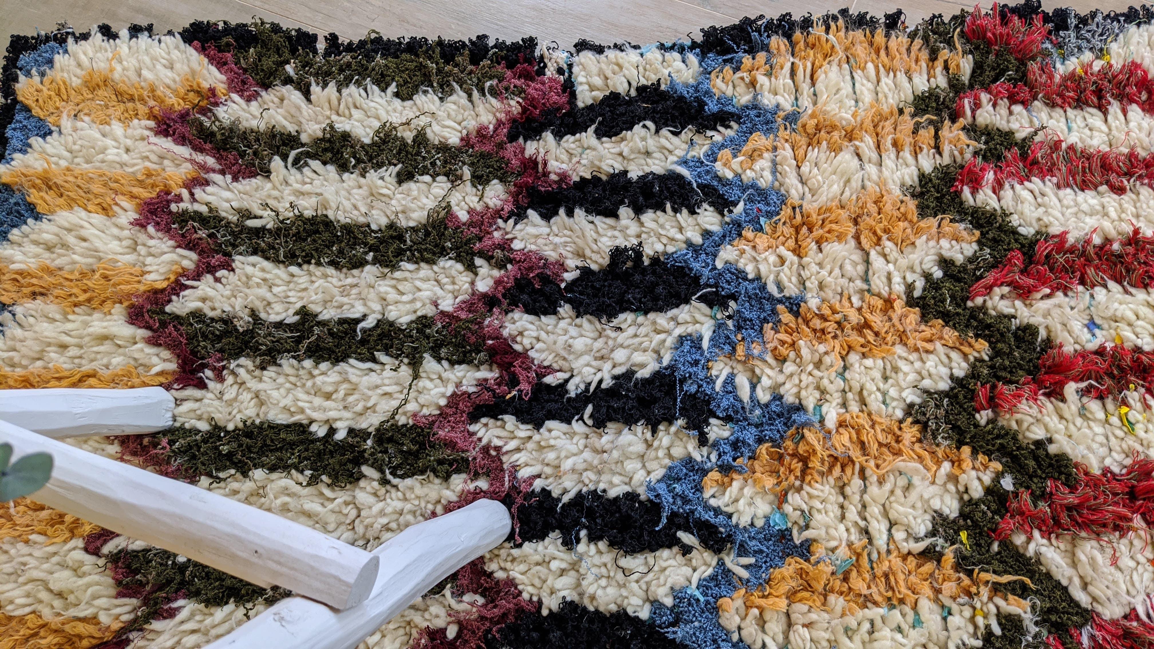 Handmade Berber Rug - 195 x 90 cm || 6.4 x 2.95 feet - Image 3