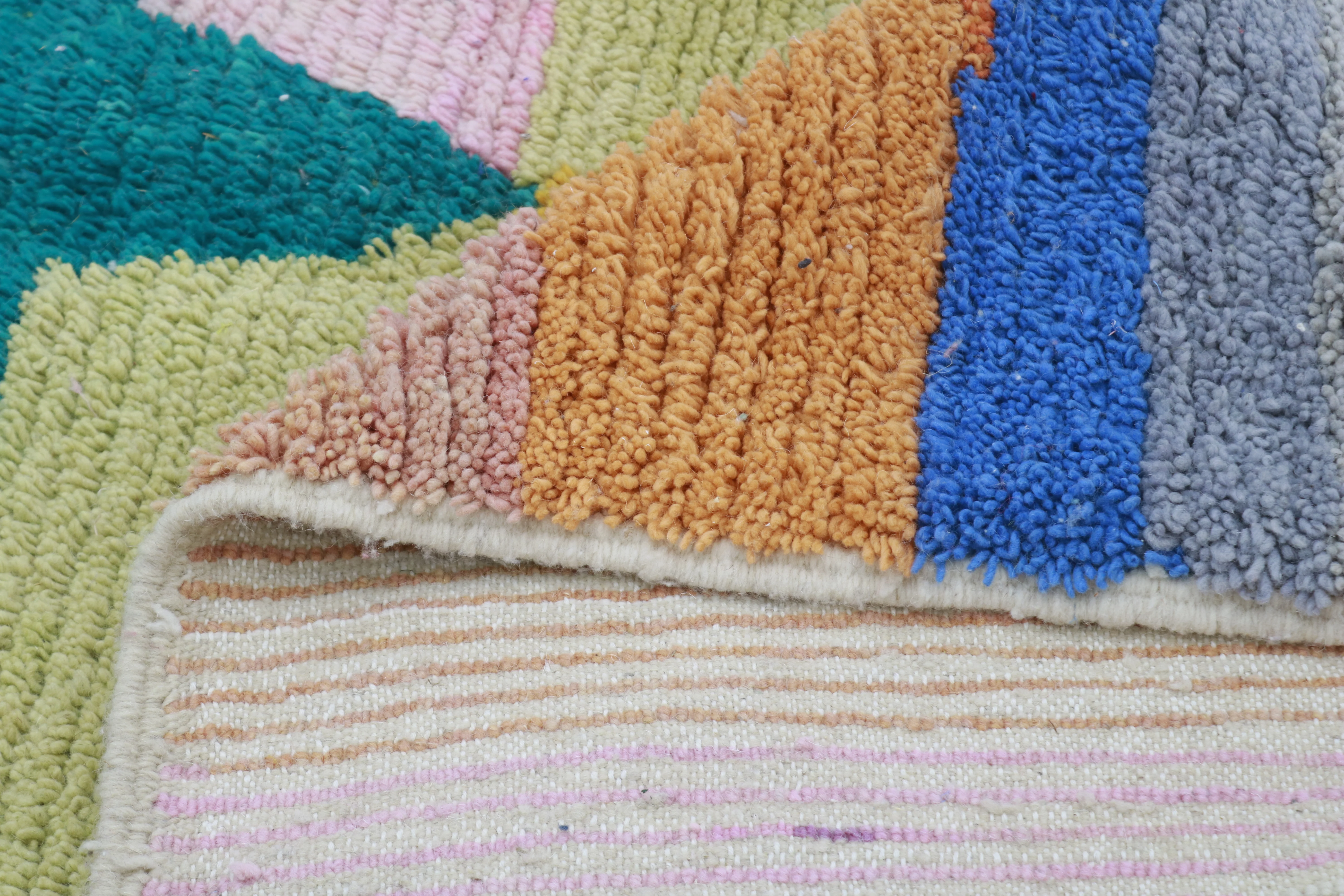 Large Azilal Rug 285×205 – Multicolor Pastel, GO-951 - Image 4