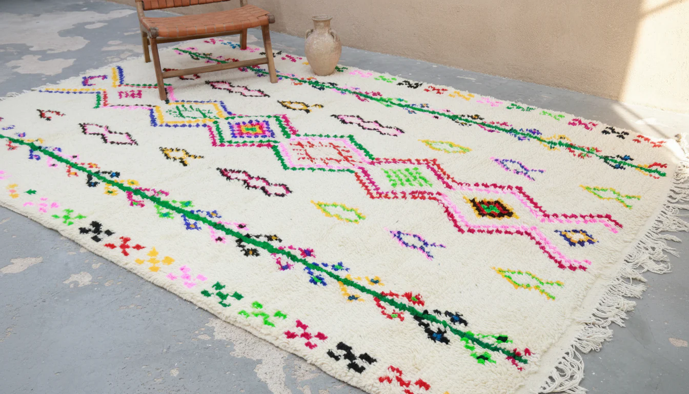 Large Azilal Rug 300×195 cm – Ivory Multicolor, GO-954 - Image 3