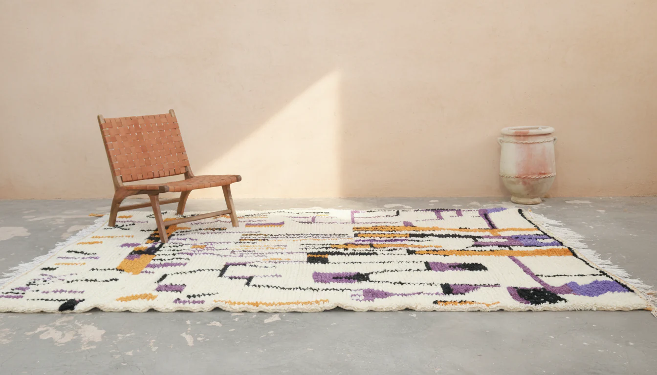 Large Azilal Rug 310×215 cm – Abstract Moroccan Wool Rug, GO-970 - Image 2