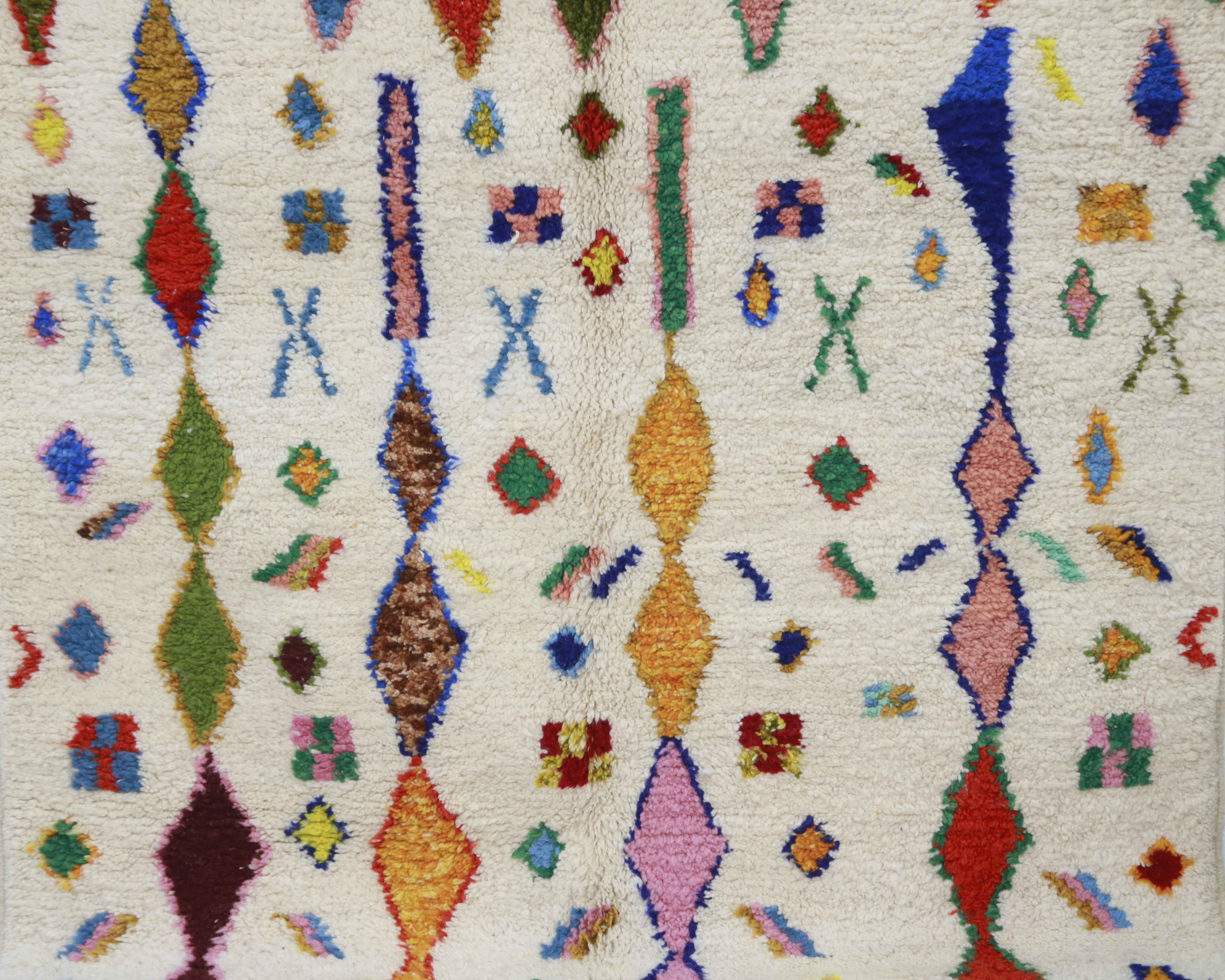 Large Azilal Rug 315×210 cm – Ivory Multicolor Geometric, GO-959 - Image 5