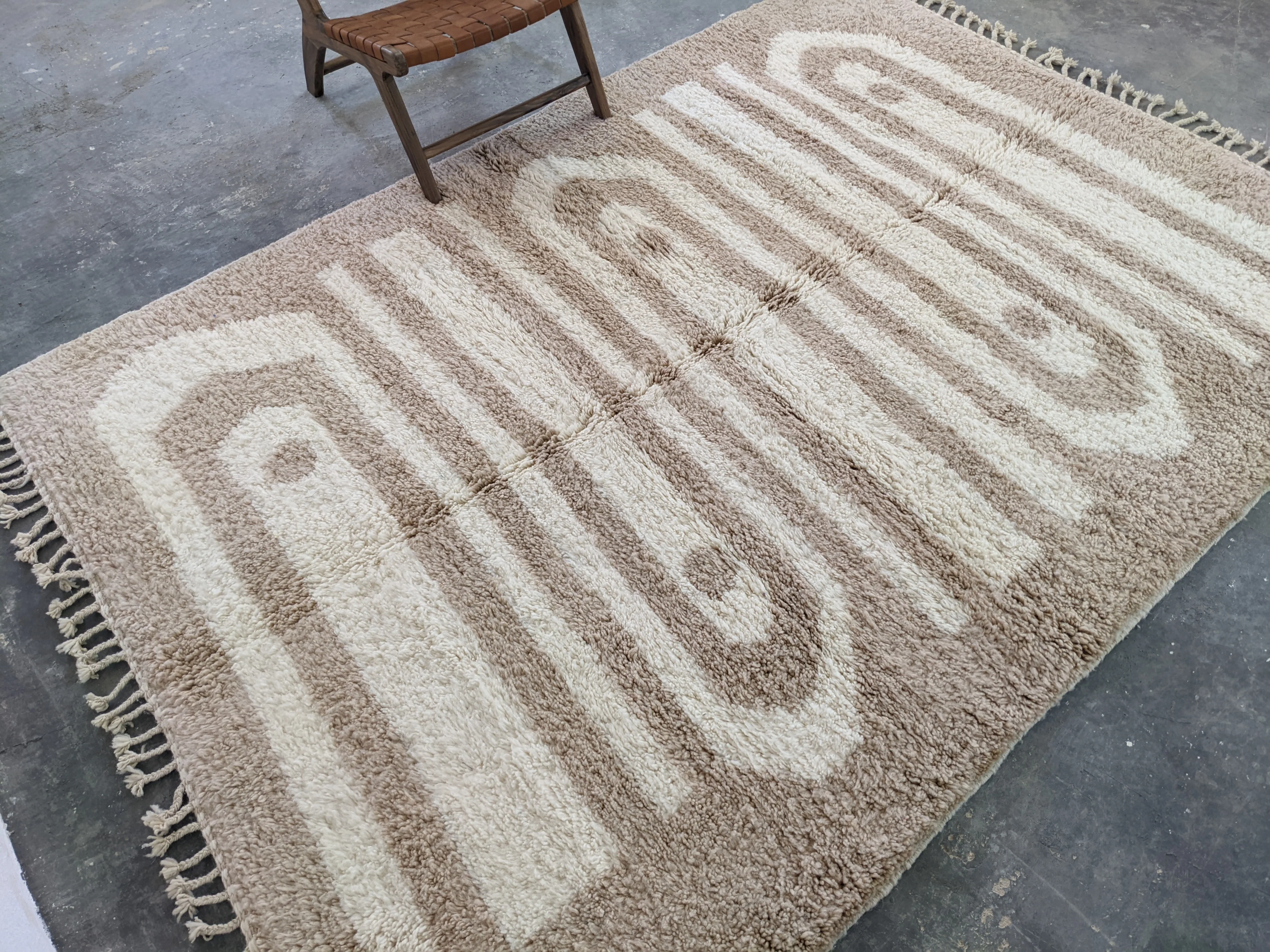 LARGE Beni Ouarain Rug, 280 x 205 cm || 9,19 x 6,73 feet, G-368 - Image 3