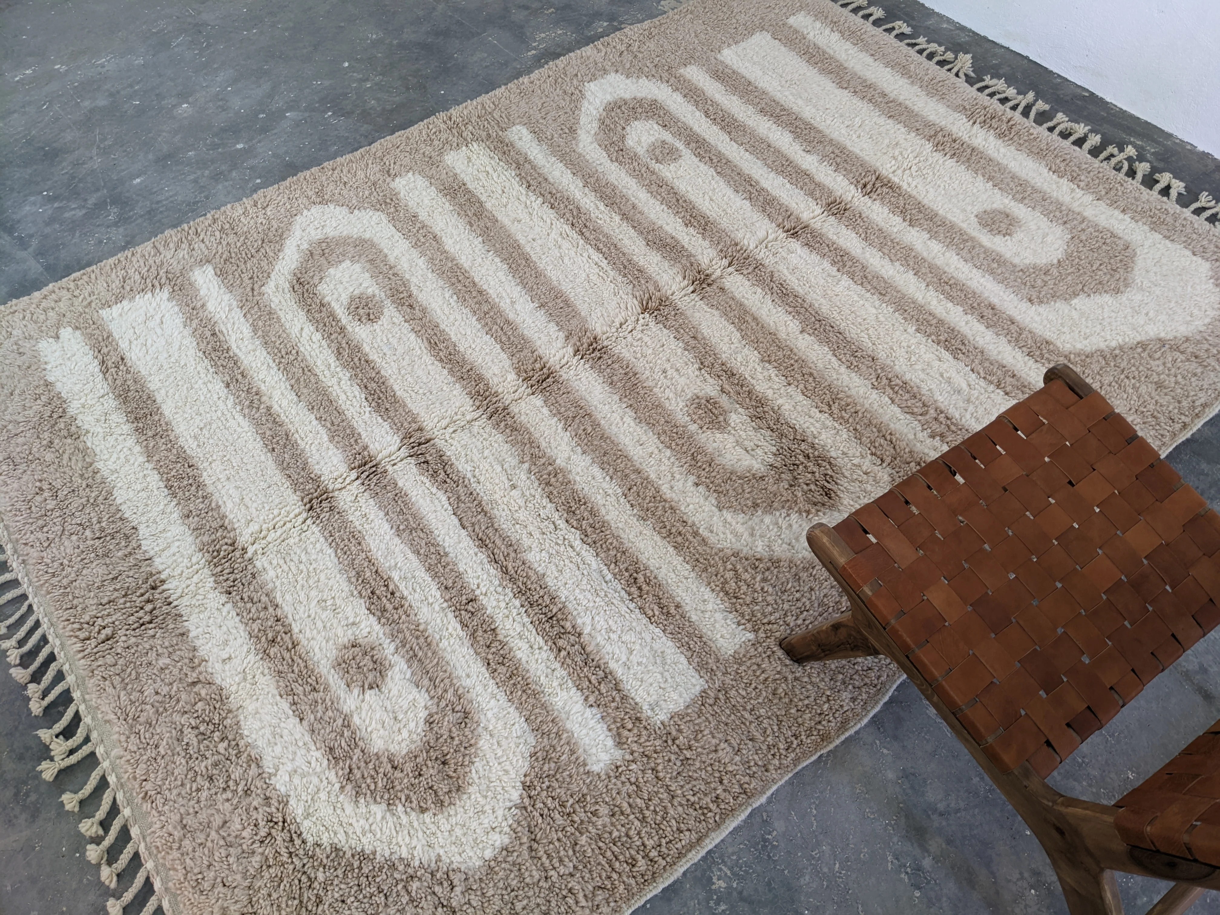 LARGE Beni Ouarain Rug, 280 x 205 cm || 9,19 x 6,73 feet, G-368 - Image 6