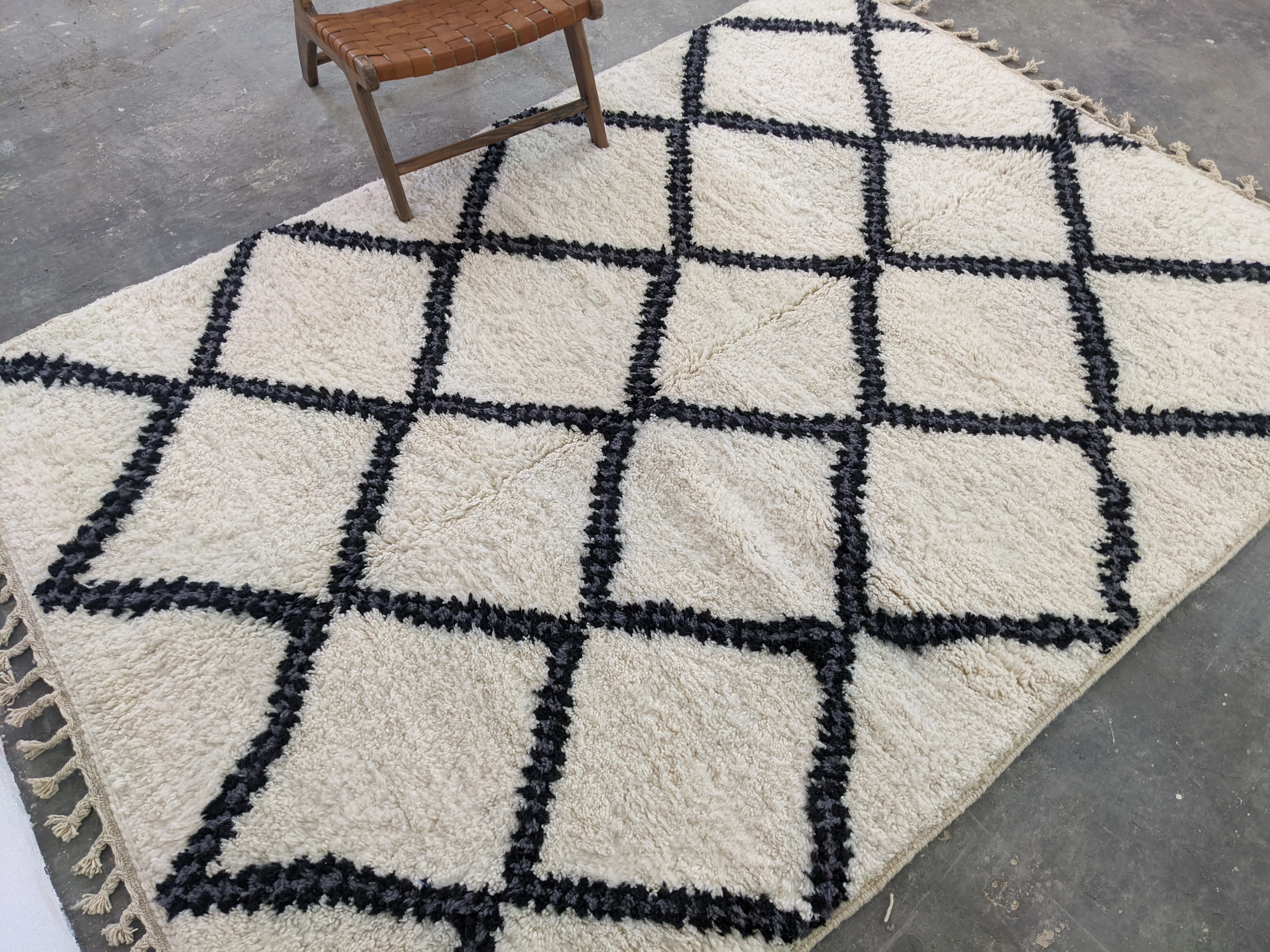 LARGE Beni Ouarain Rug, 280 x 205 cm || 9,19 x 6,73 feet, G-369 - Image 3