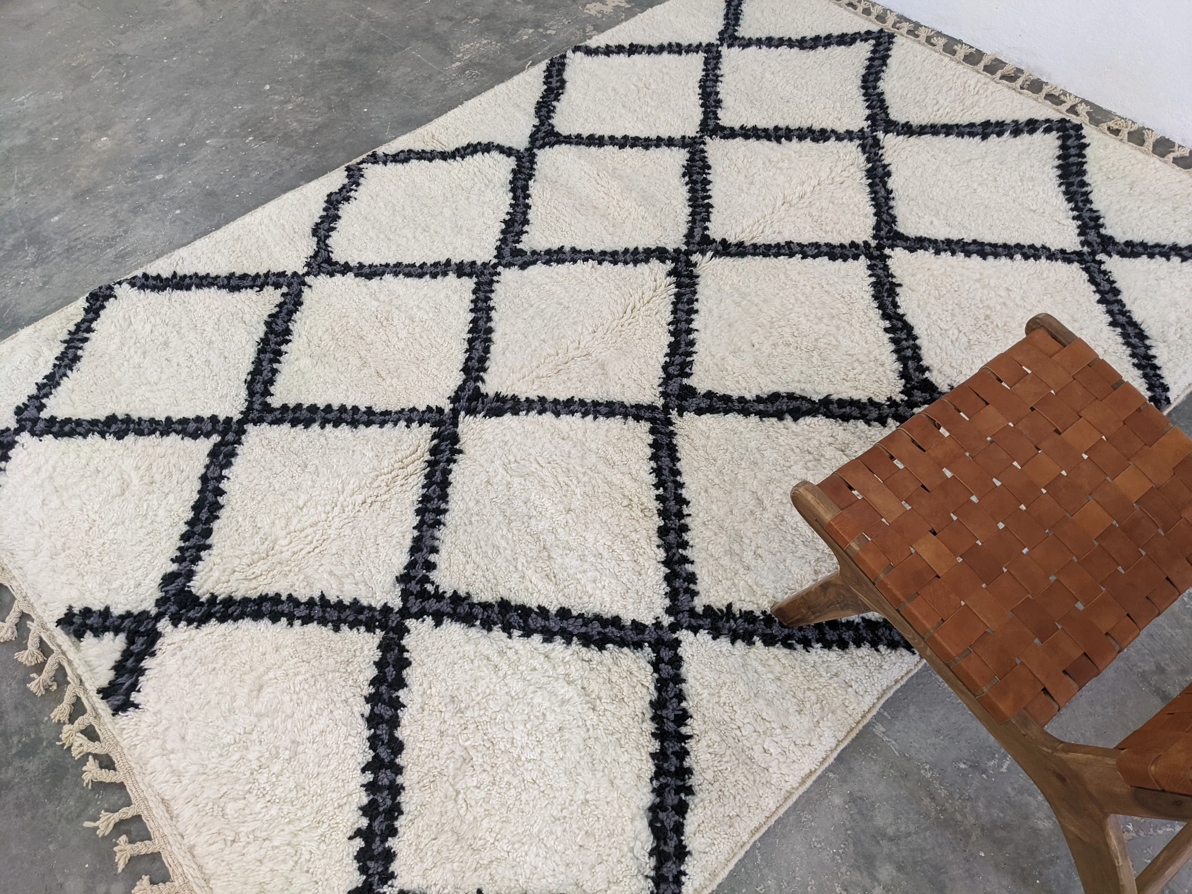 LARGE Beni Ouarain Rug, 280 x 205 cm || 9,19 x 6,73 feet, G-369 - Image 6