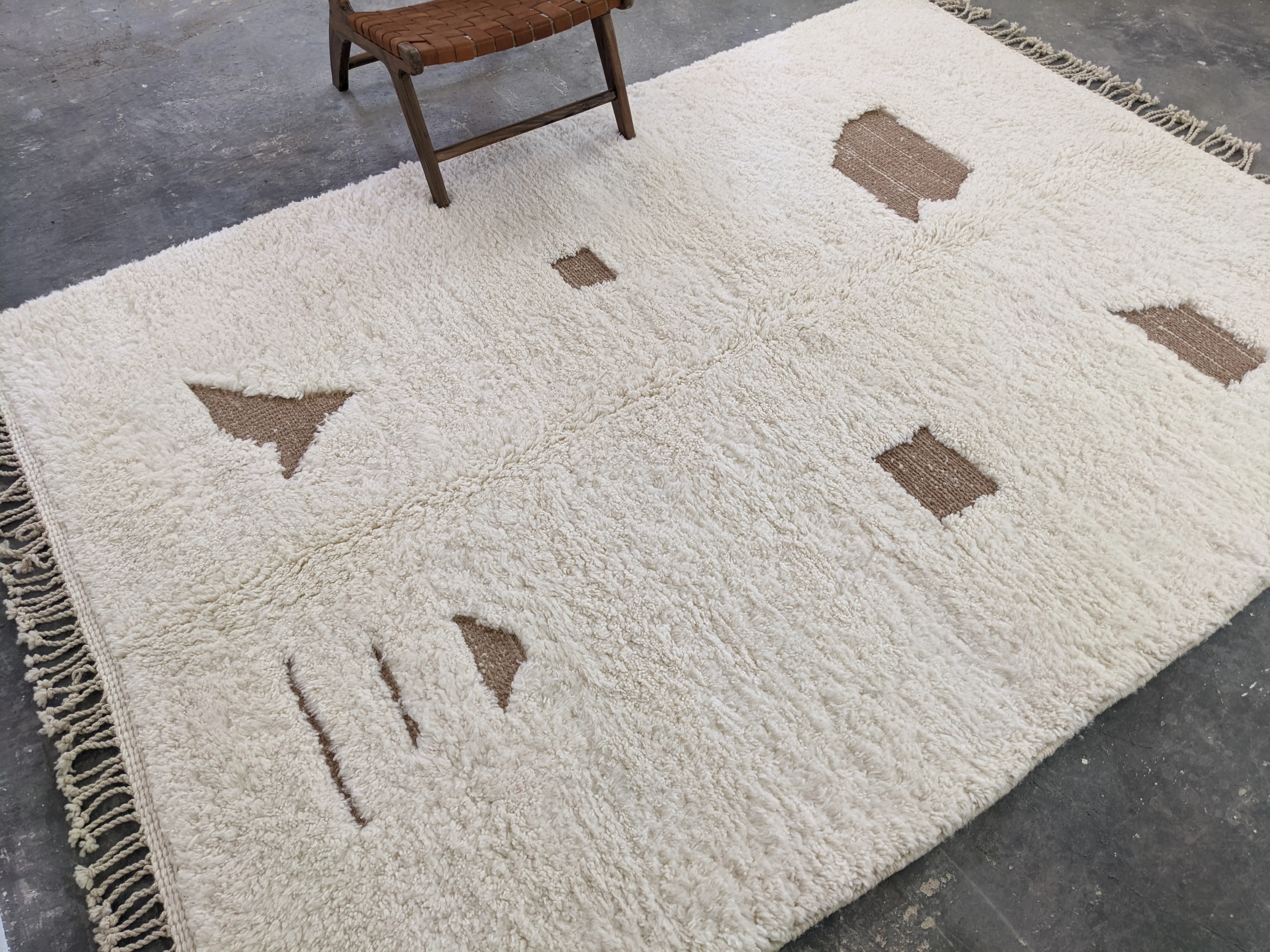 LARGE Beni Ouarain Rug, 285 x 210 cm || 9,35 x 6,89 feet, G-390 - Image 3