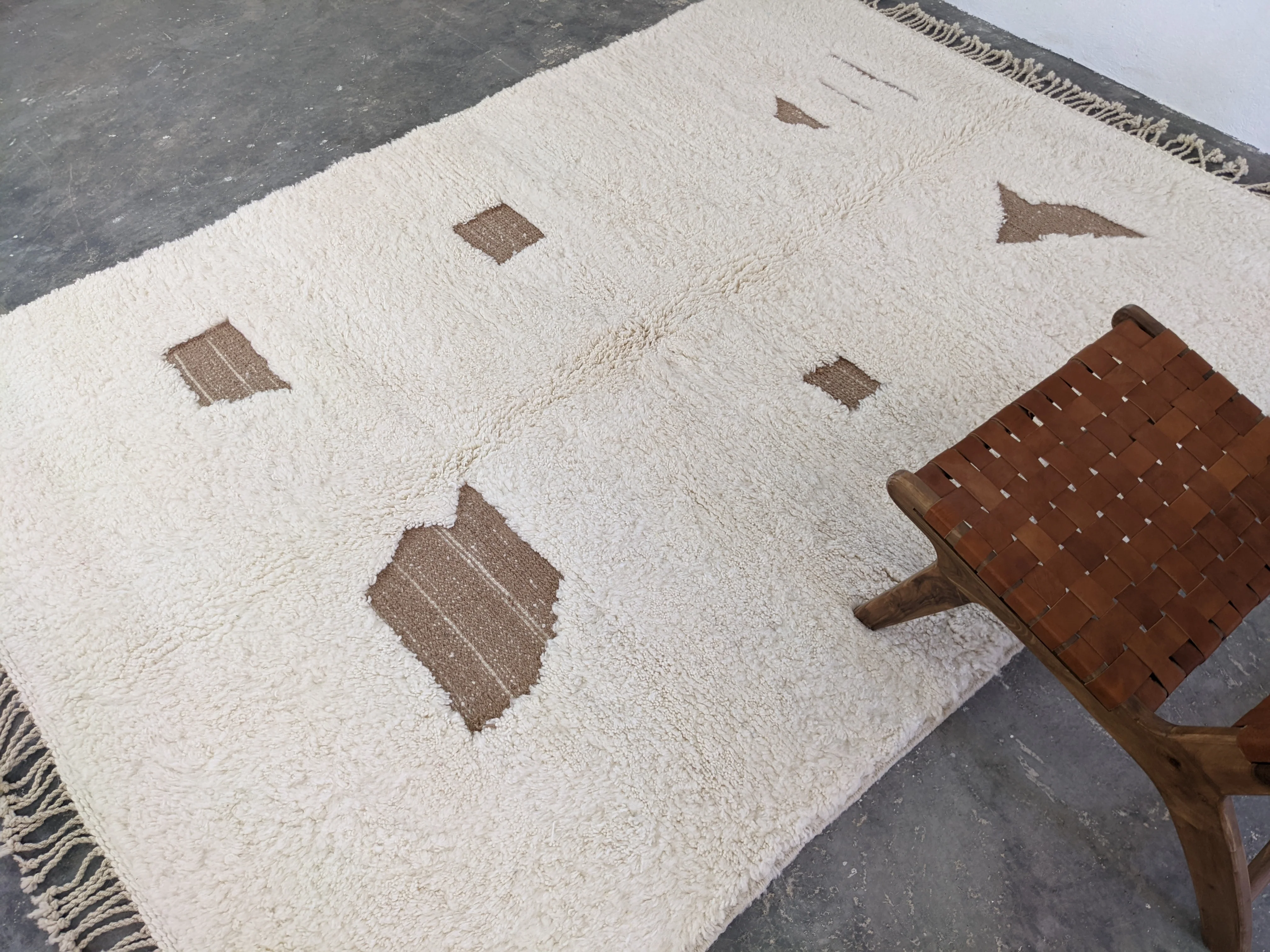 LARGE Beni Ouarain Rug, 285 x 210 cm || 9,35 x 6,89 feet, G-390 - Image 6