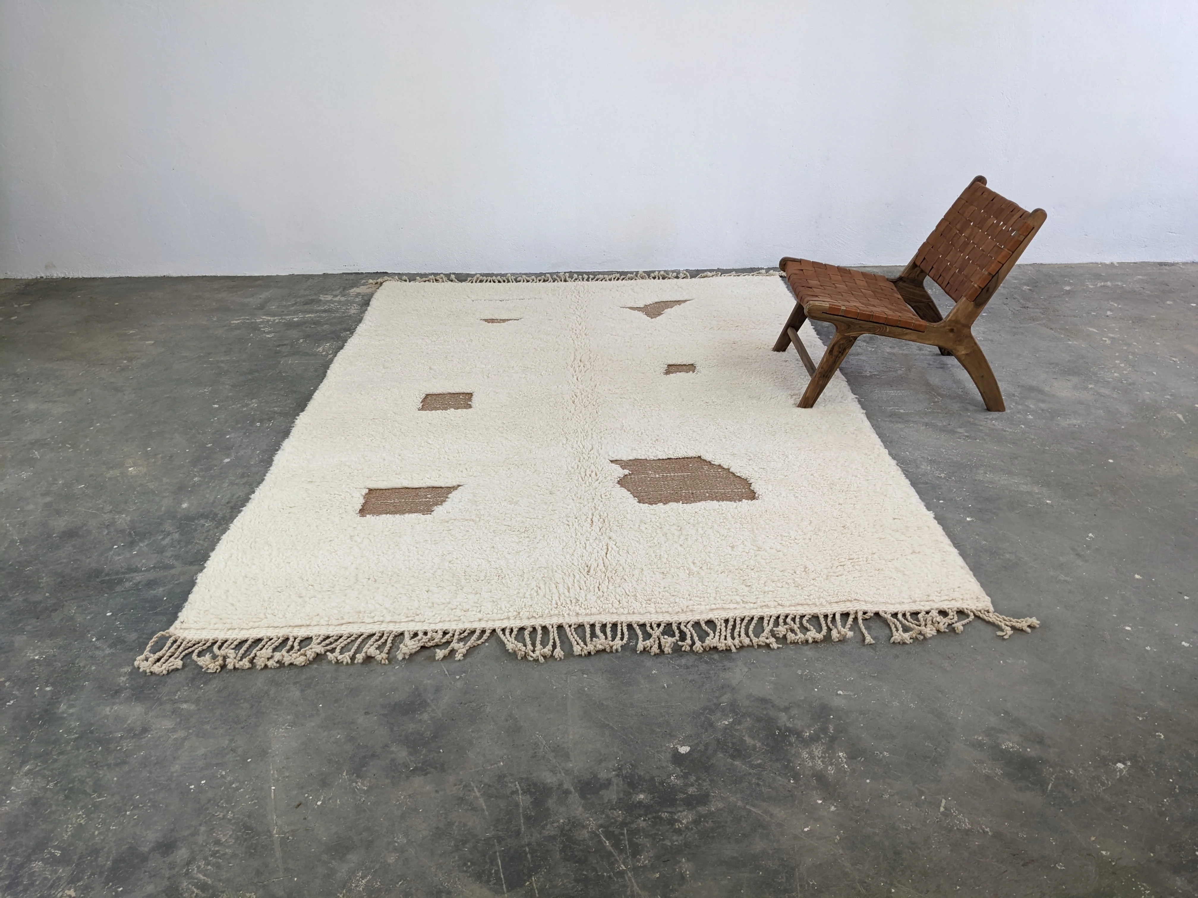 LARGE Beni Ouarain Rug, 285 x 210 cm || 9,35 x 6,89 feet, G-390 - Image 7