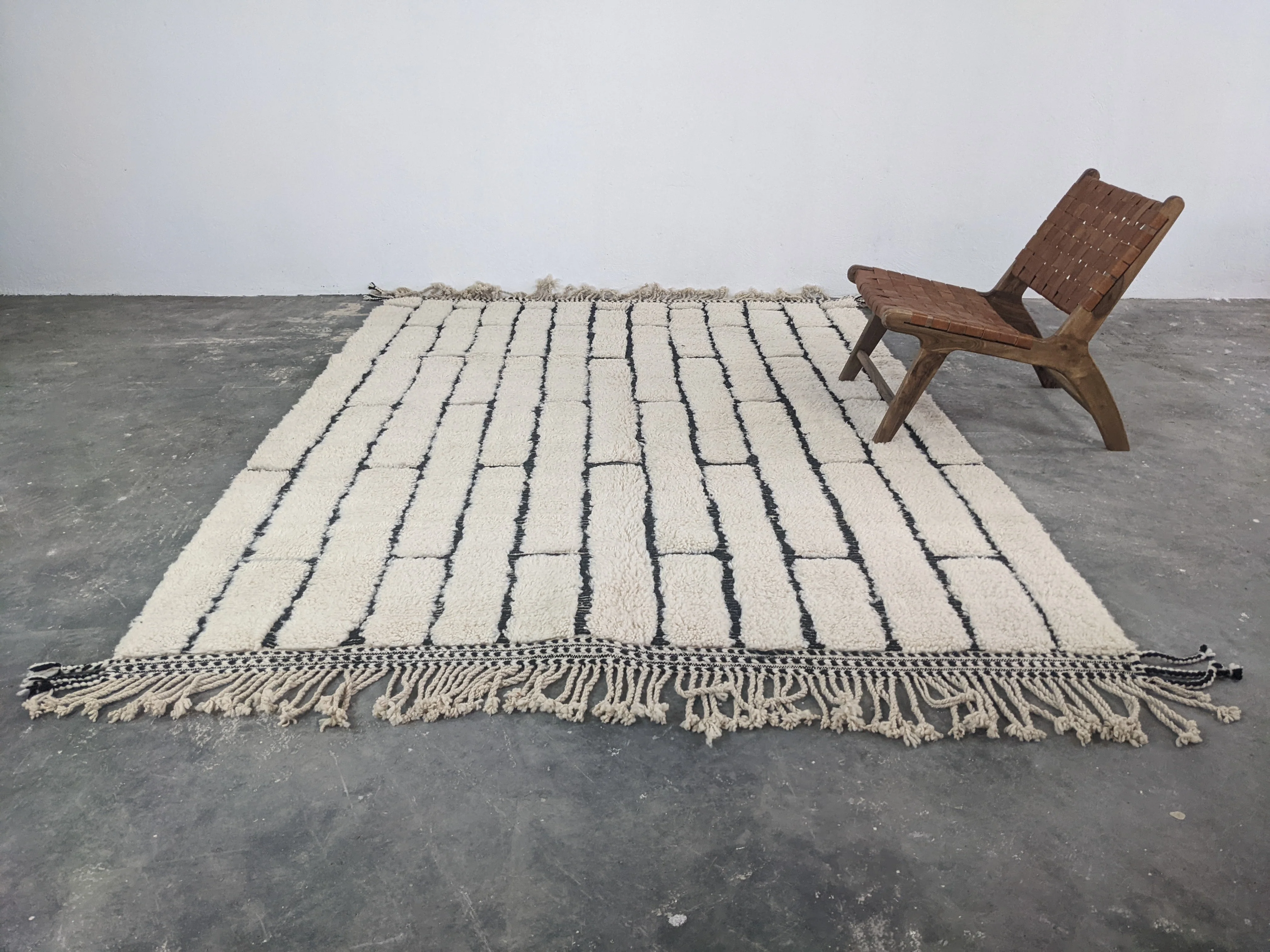 LARGE Beni Ouarain Rug, 285 x 215 cm || 9,35 x 7,05 feet, G-339 - Image 7
