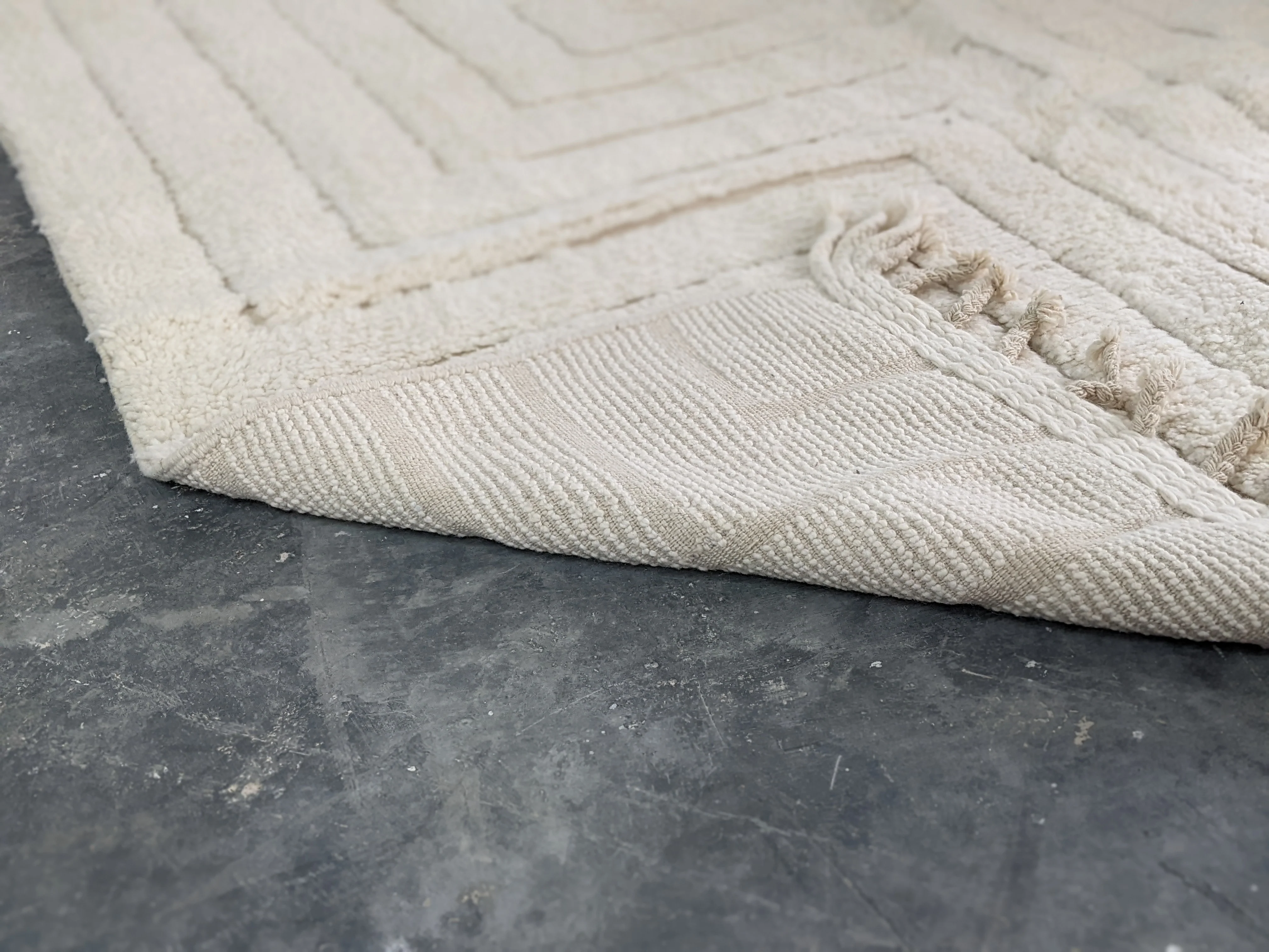 LARGE Beni Ouarain Rug, 290 x 220 cm || 9,51 x 7,22 feet, G-330 - Image 4