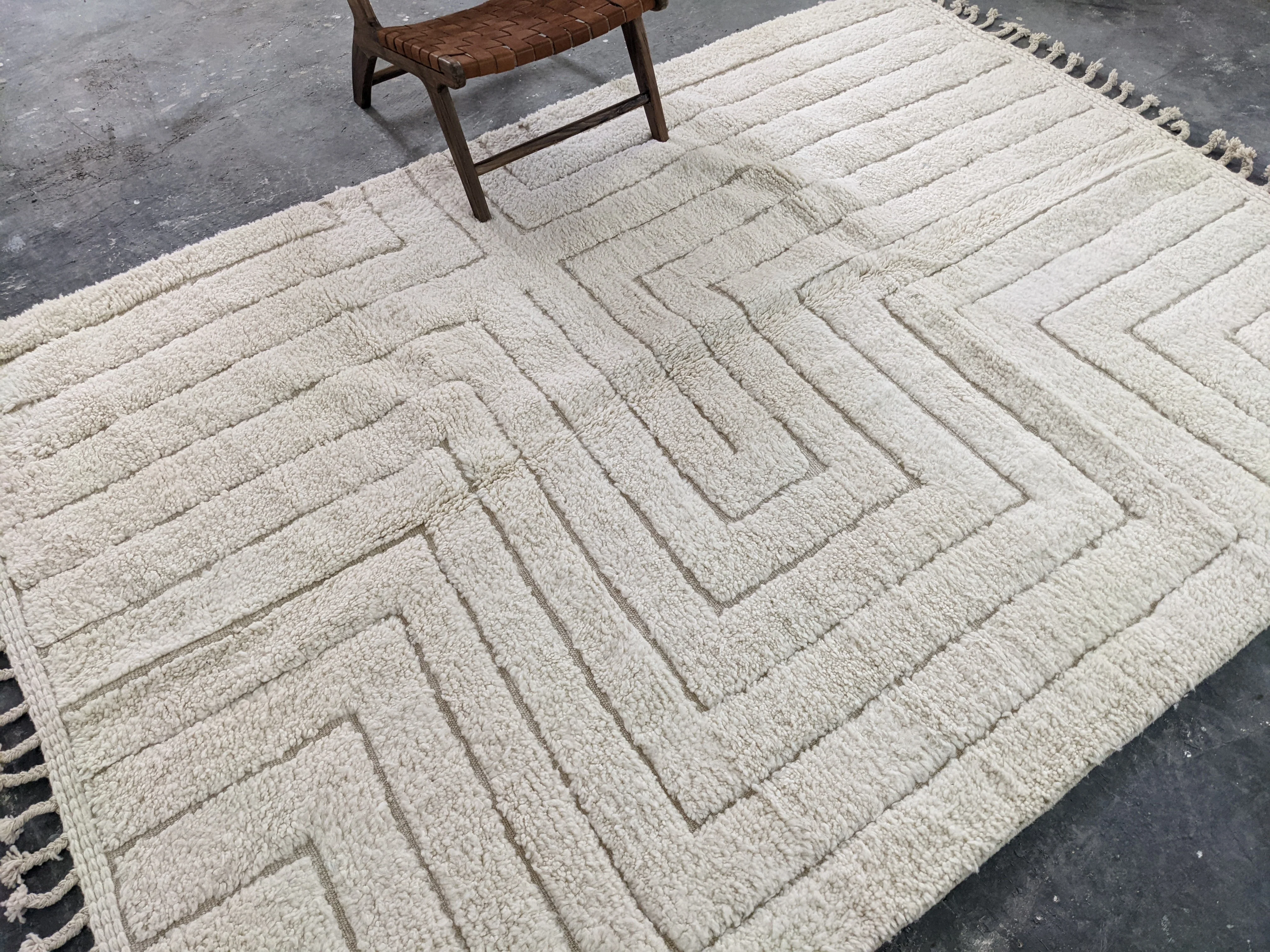 LARGE Beni Ouarain Rug, 290 x 220 cm || 9,51 x 7,22 feet, G-330 - Image 6