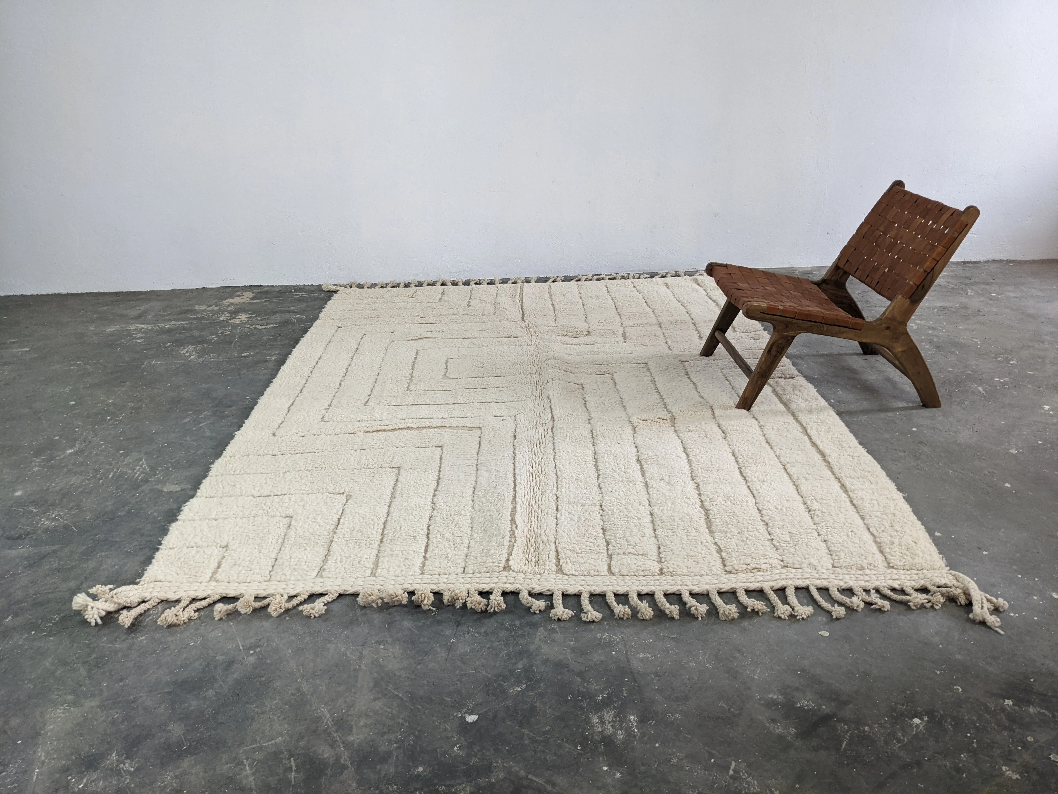LARGE Beni Ouarain Rug, 290 x 220 cm || 9,51 x 7,22 feet, G-330 - Image 7