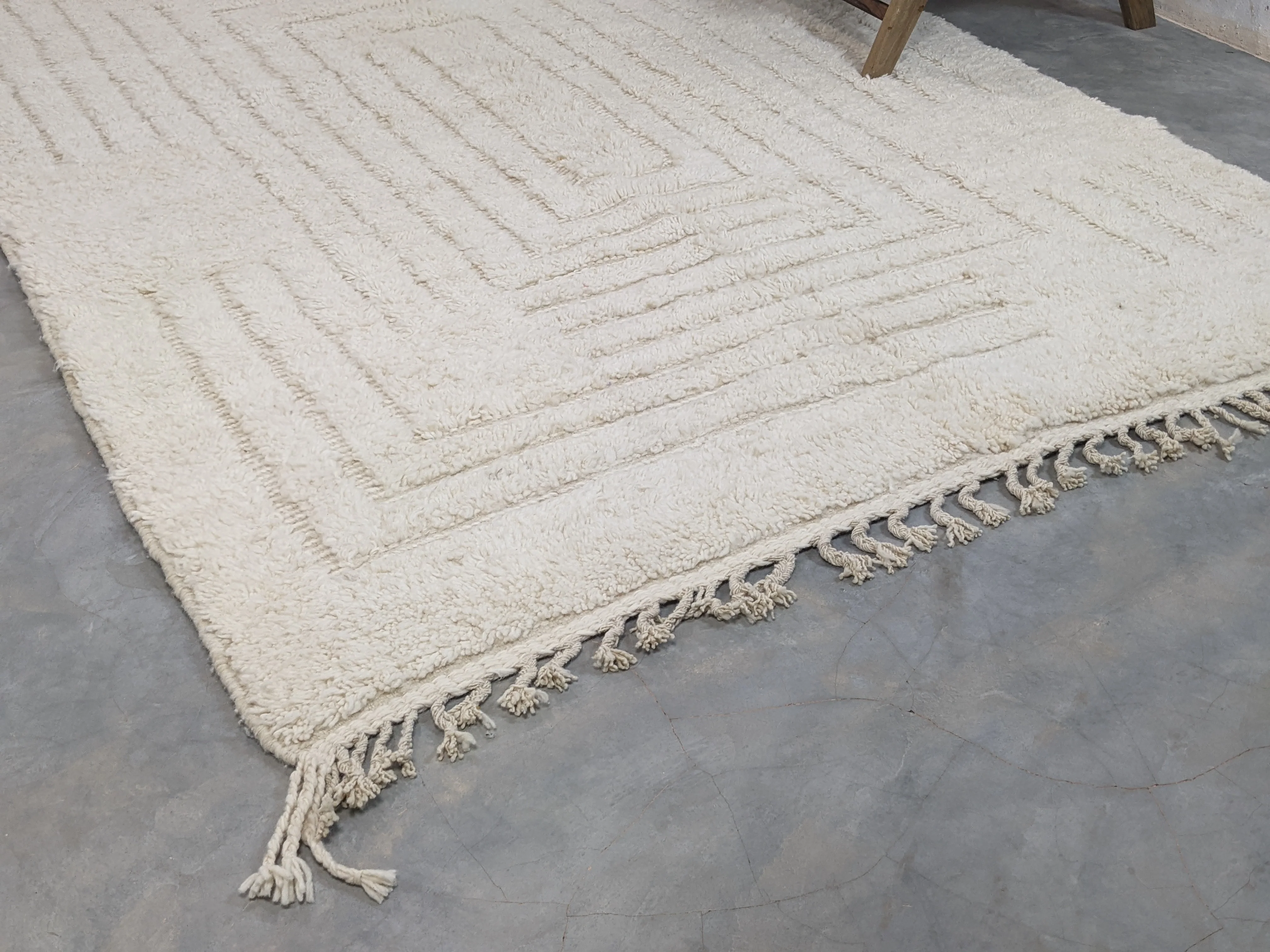 LARGE Beni Ouarain Rug, 295 x 195 cm || 9,68 x 6,4 feet, G-211 - Image 5