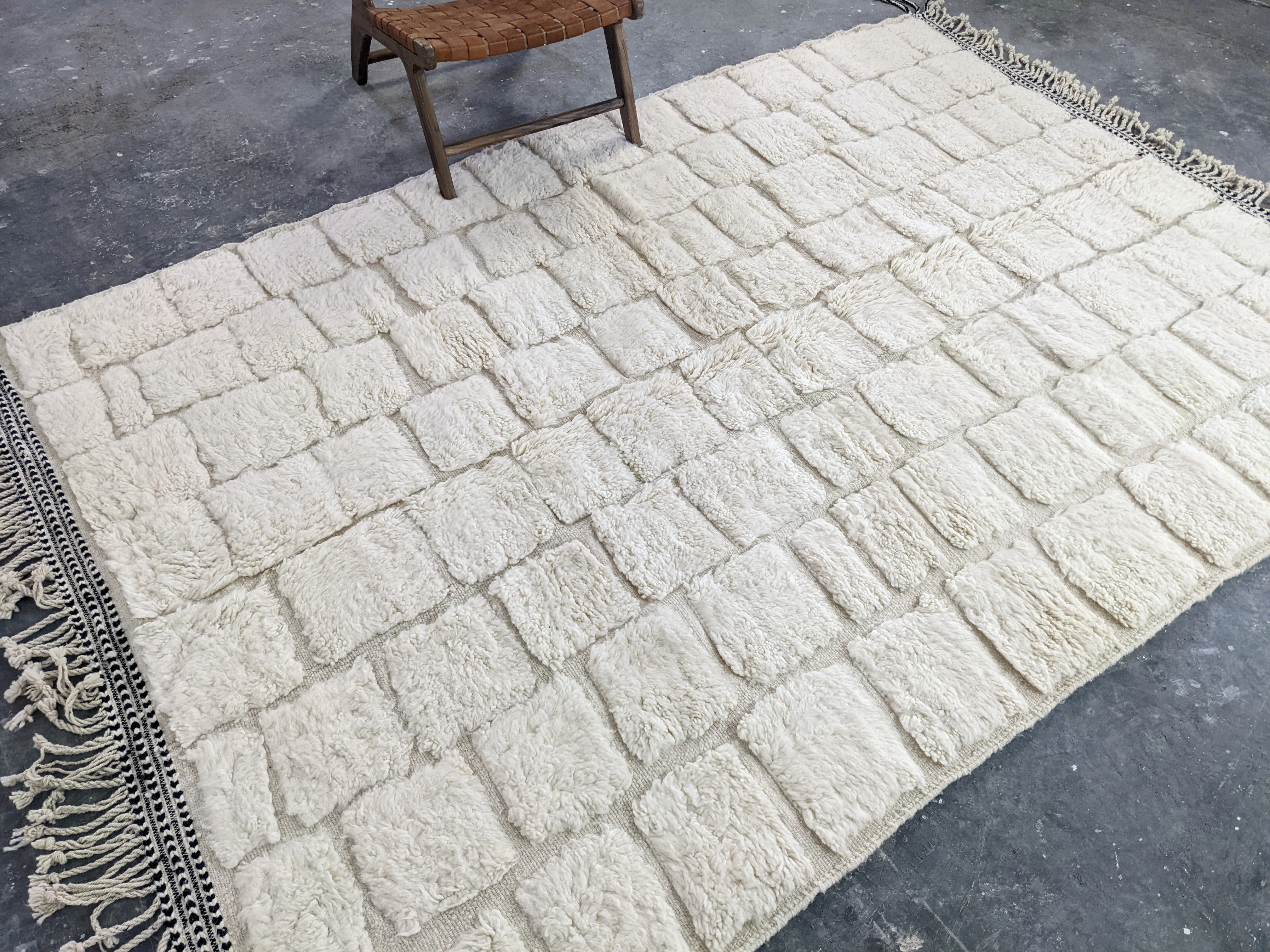 LARGE Beni Ouarain Rug, 295 x 205 cm || 9,68 x 6,73 feet, G-336 - Image 3