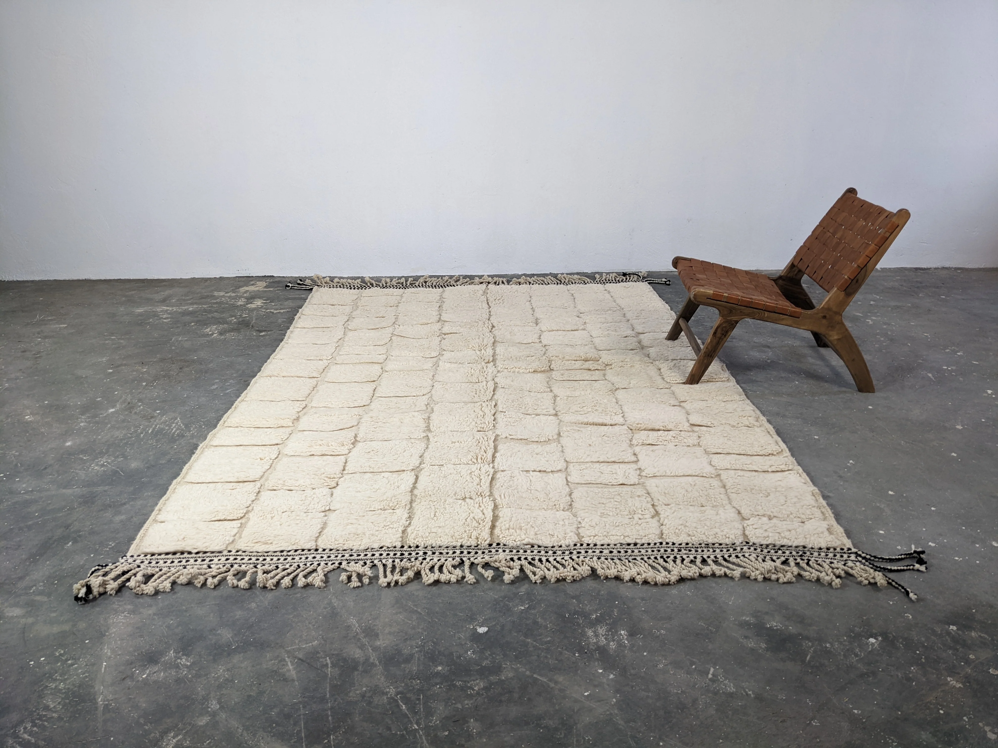 LARGE Beni Ouarain Rug, 295 x 205 cm || 9,68 x 6,73 feet, G-336 - Image 7
